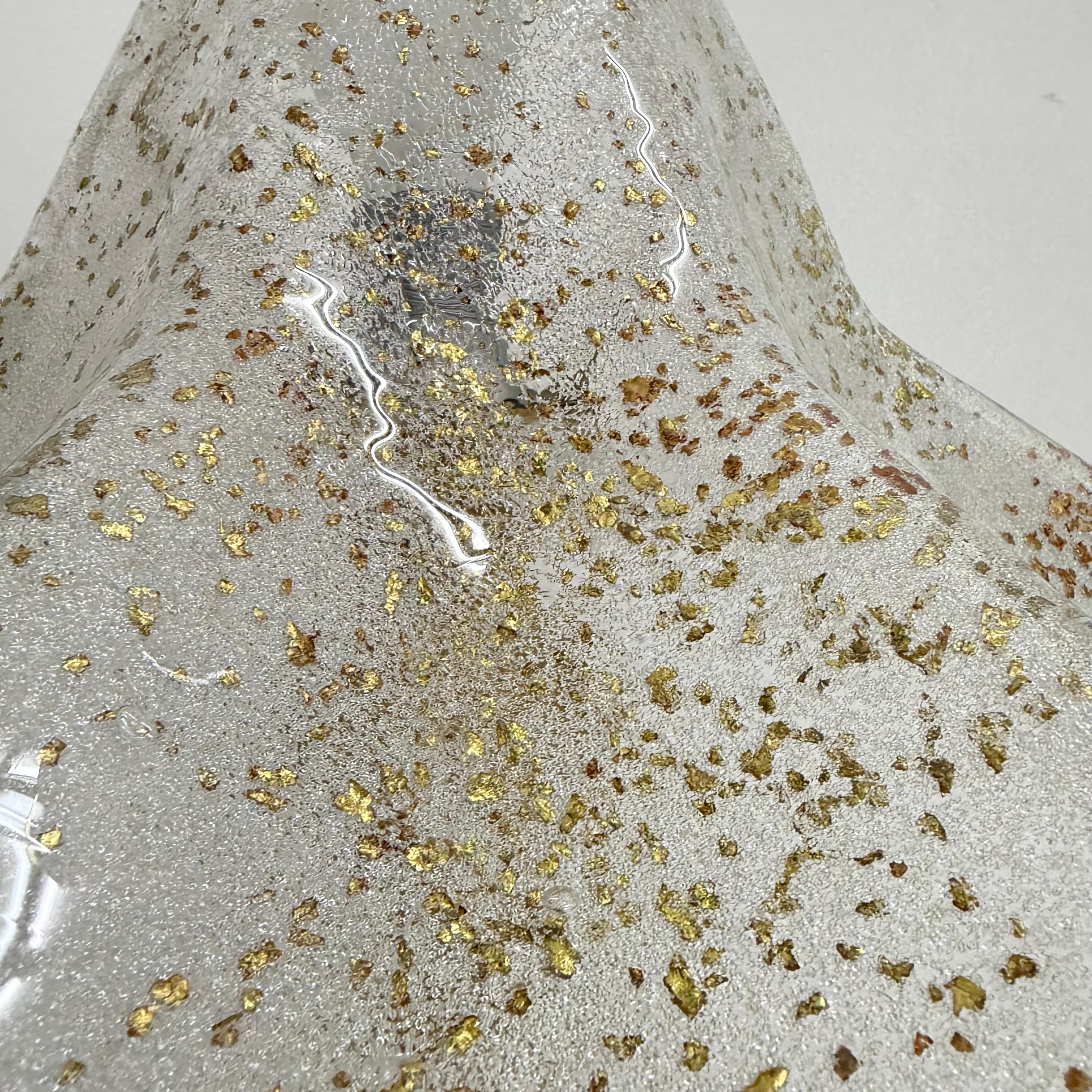 Lámpara de sobremesa de cristal de mediados de siglo , años 70 en venta 5
