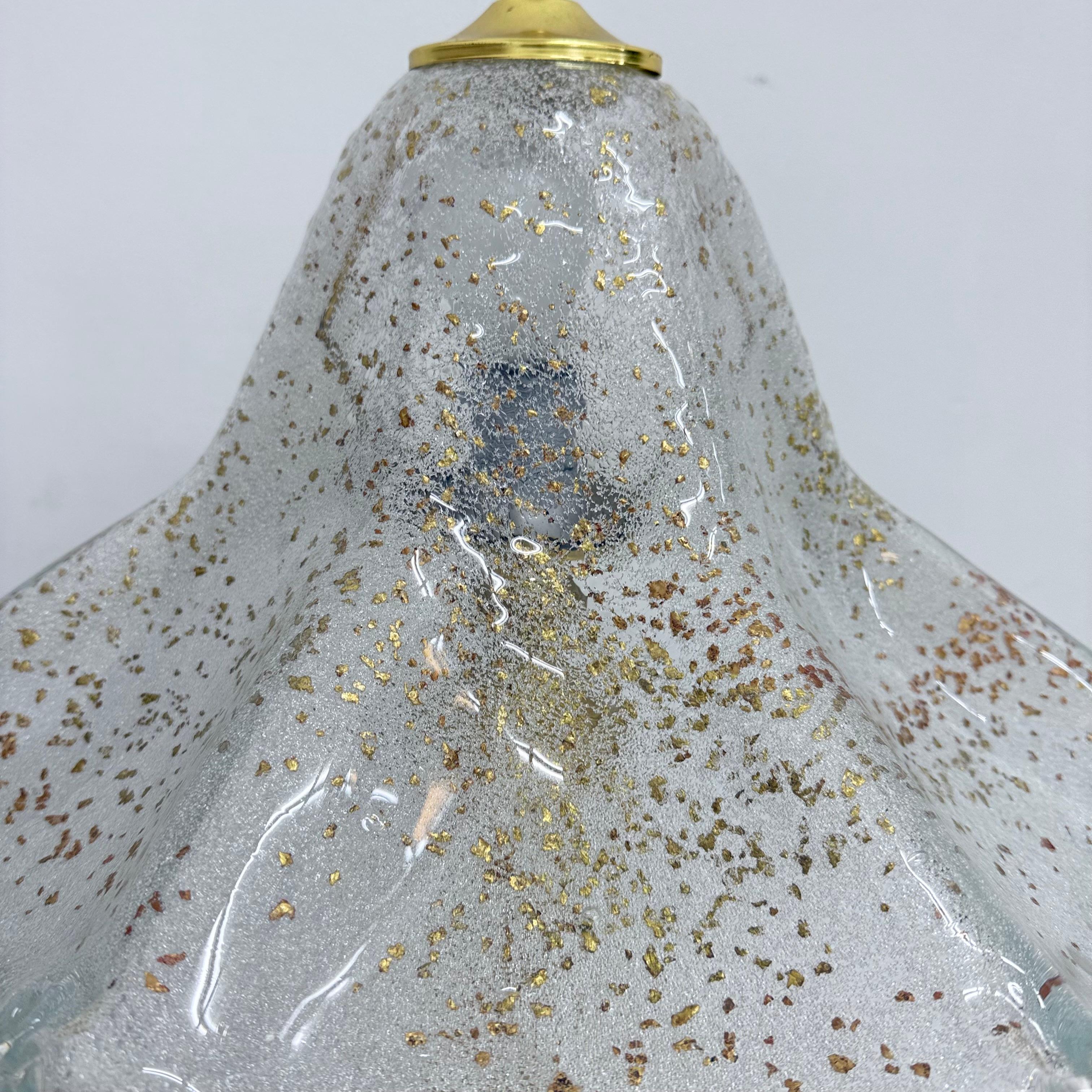 Lámpara de sobremesa de cristal de mediados de siglo , años 70 en venta 6