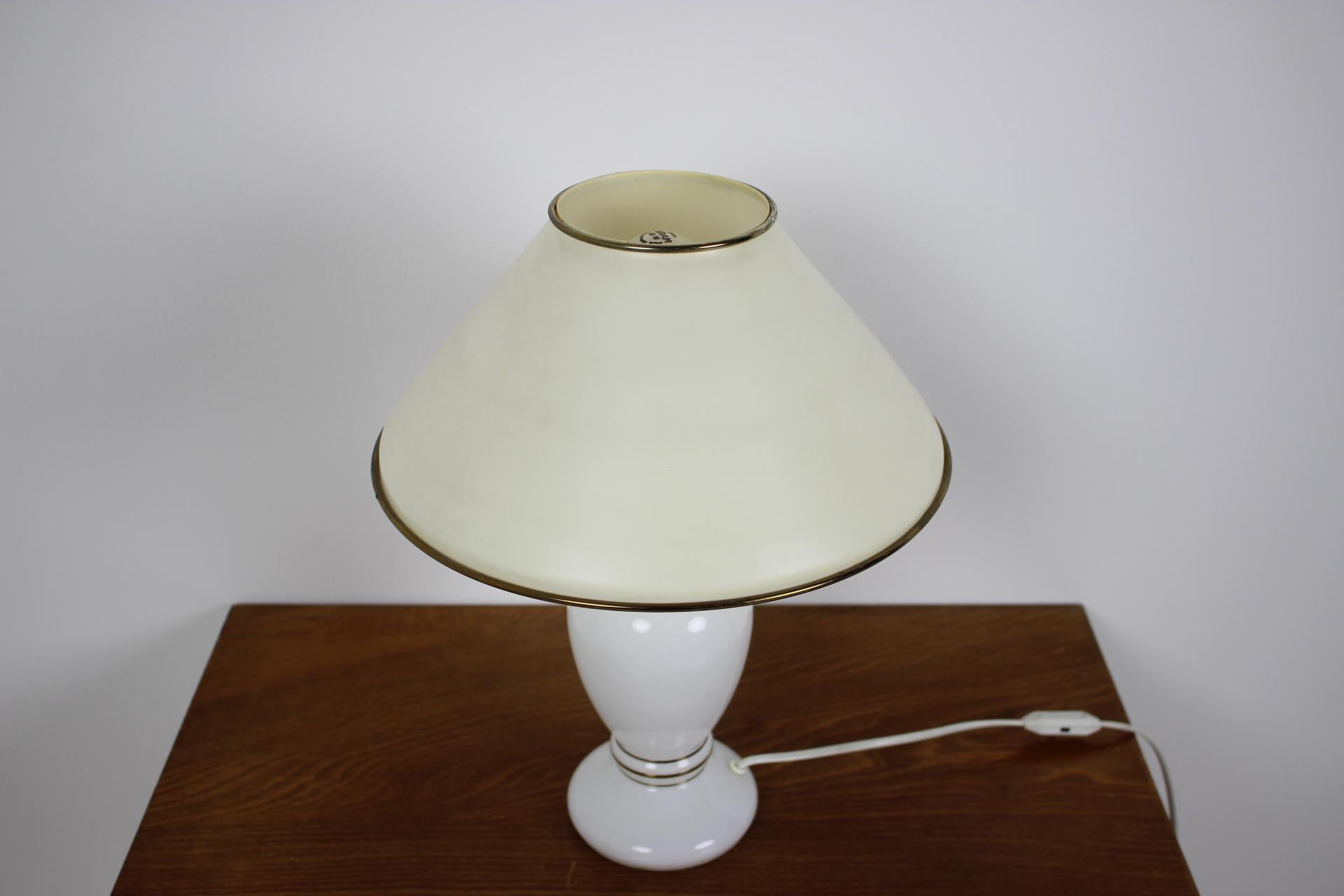 Mid-Century Modern Midcentury Glass Table Lamp, 1970s For Sale