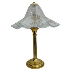 Lampe de table en verre du milieu des années 1970