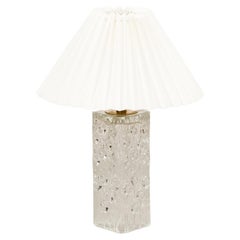 Mid-Century Glas-Tischlampe von Aneta, Schweden