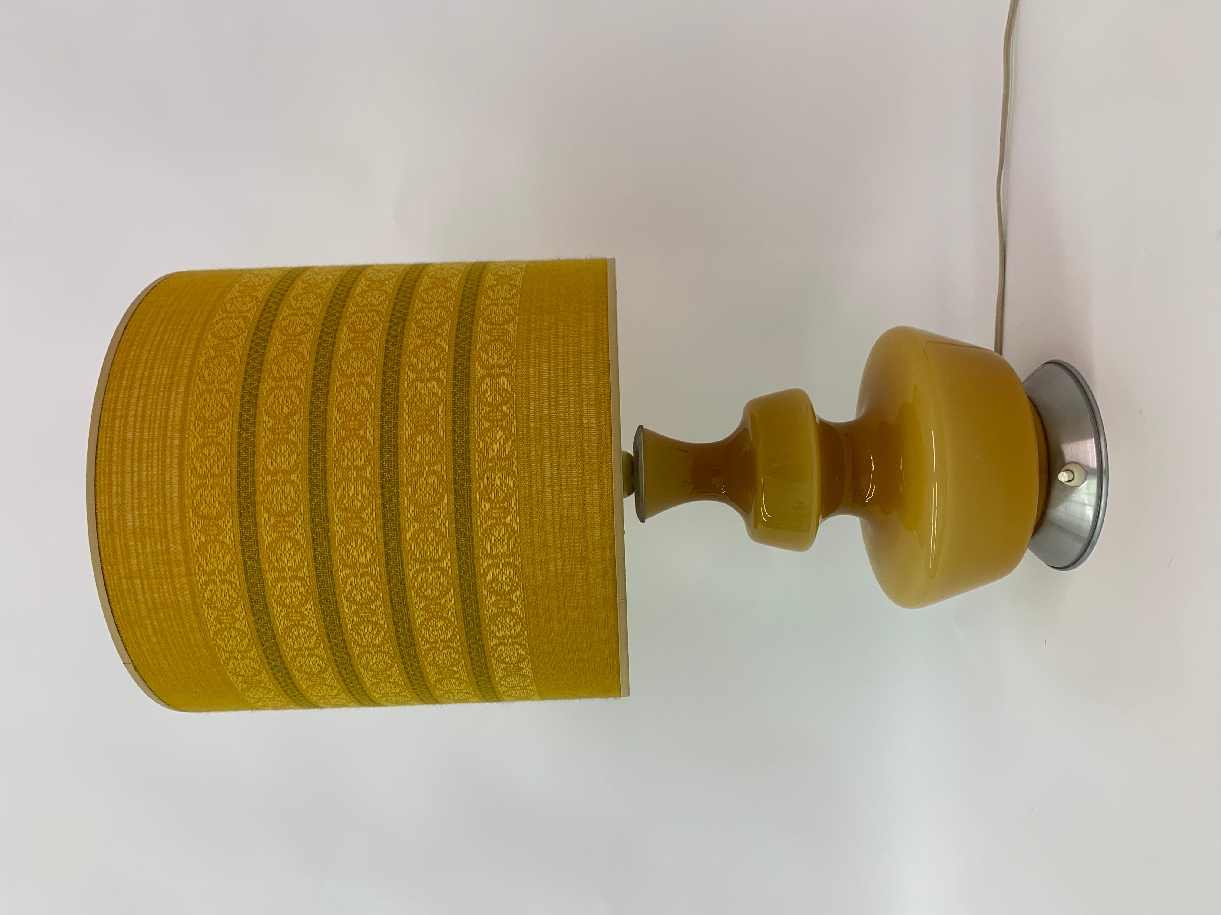 Midcentury Glass Table Lamp by De Rupel, 1970s, Belgium 4