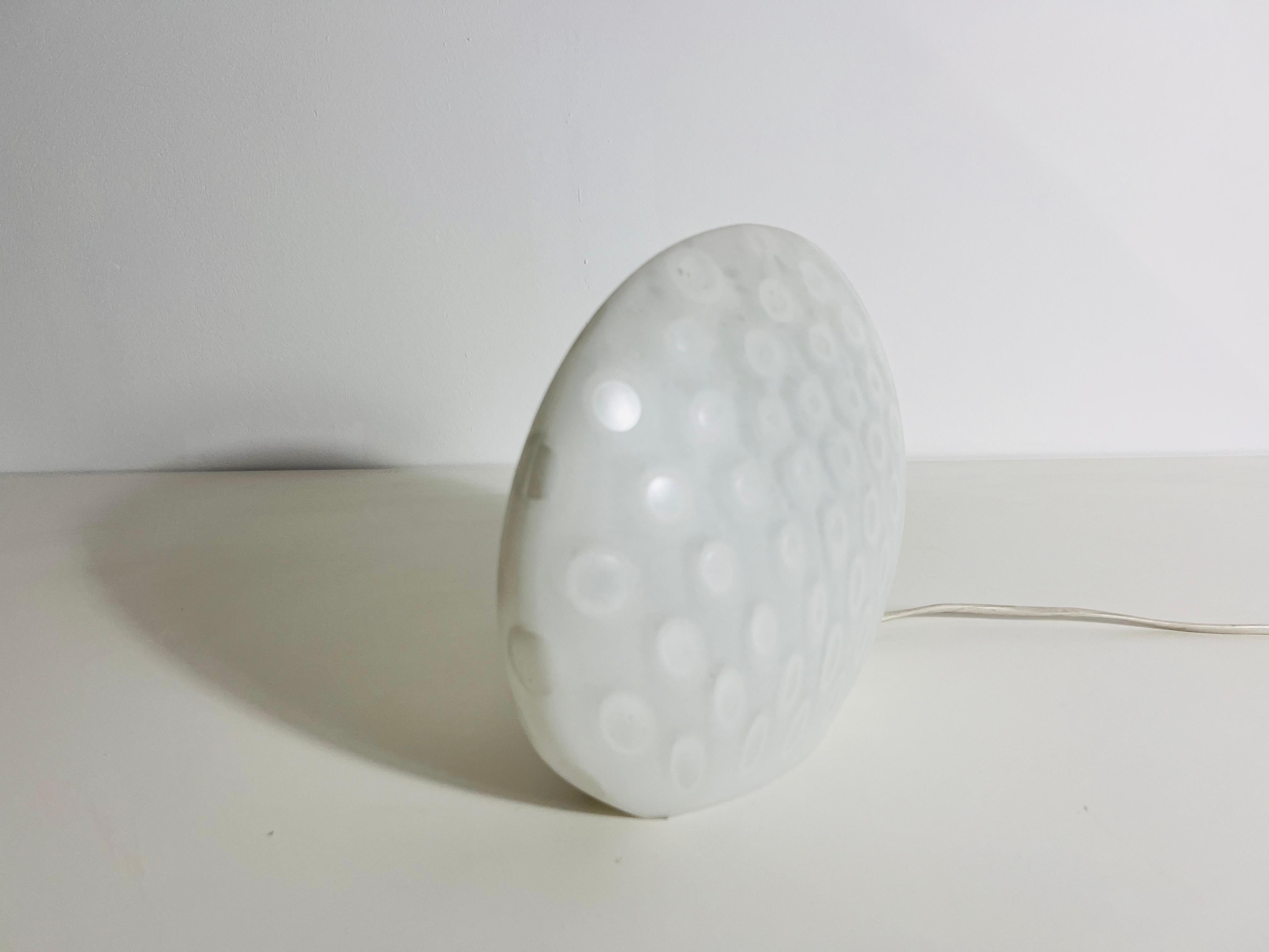 Mid-Century Glass Table Lamp by Peill & Putzler, 1970s, Germany For Sale 1
