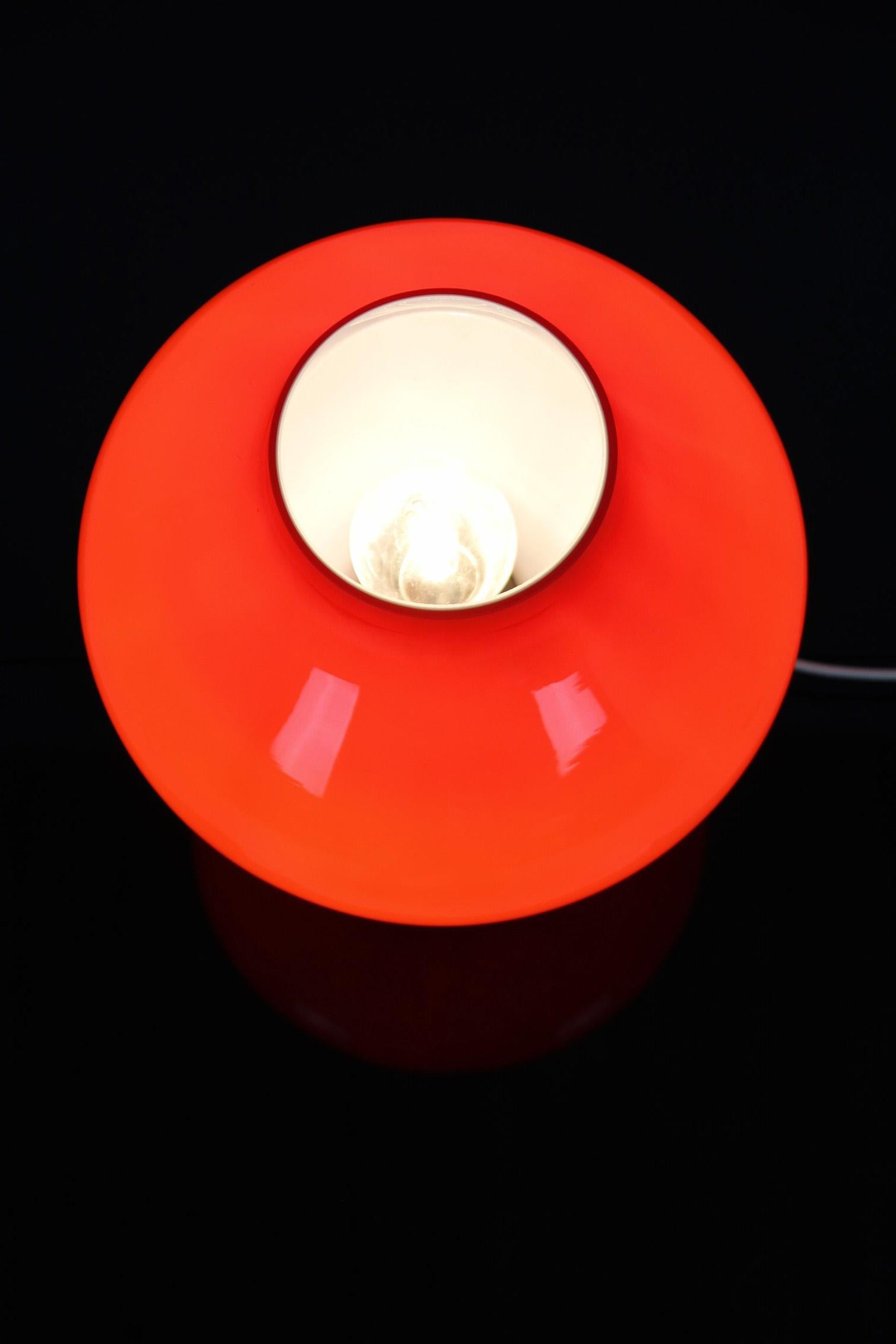 Midcentury Glass Table Lamp by Stepan Tabera for Opp Jihlava, 1970s 3