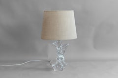 Mid-Century Glass Table Lamp
