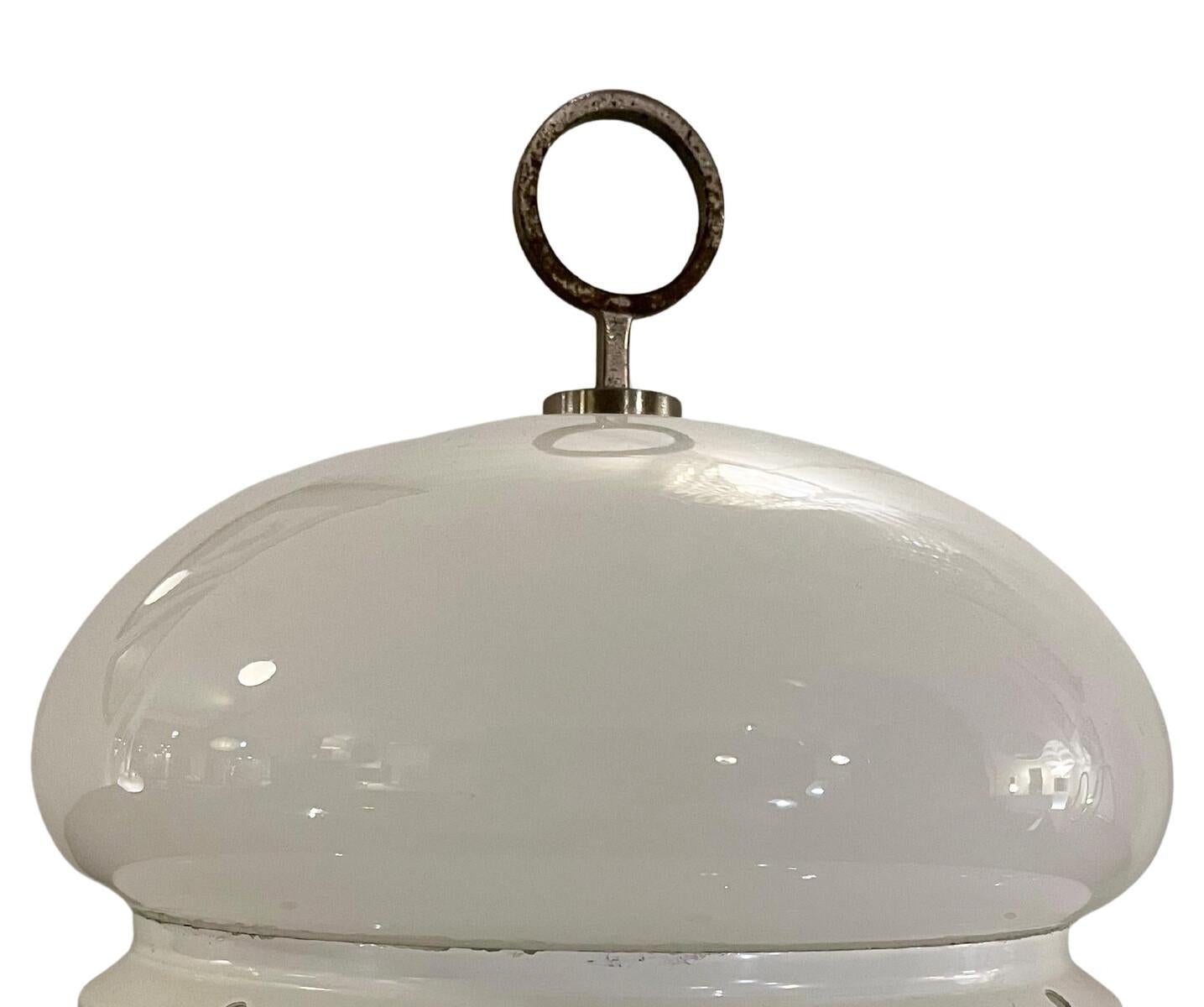 Mid-Century-Glas-Tischlampe (Europäisch) im Angebot
