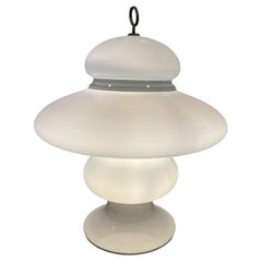 Mid-Century-Glas-Tischlampe