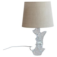 Mid-Century Glass Table Lamp