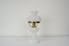 Lampada da tavolo in vetro di metà secolo, anni '60