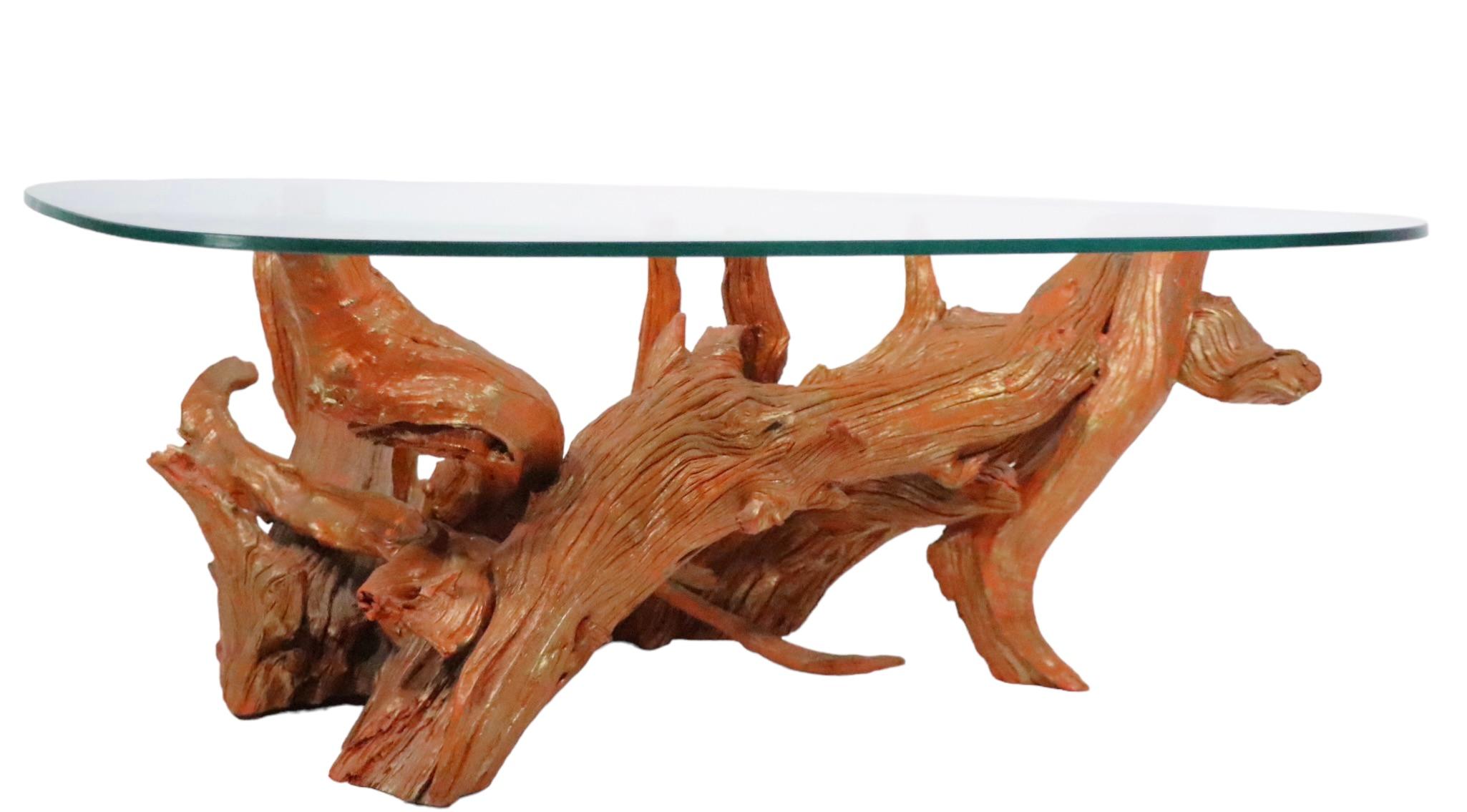 table verre et bois flotte
