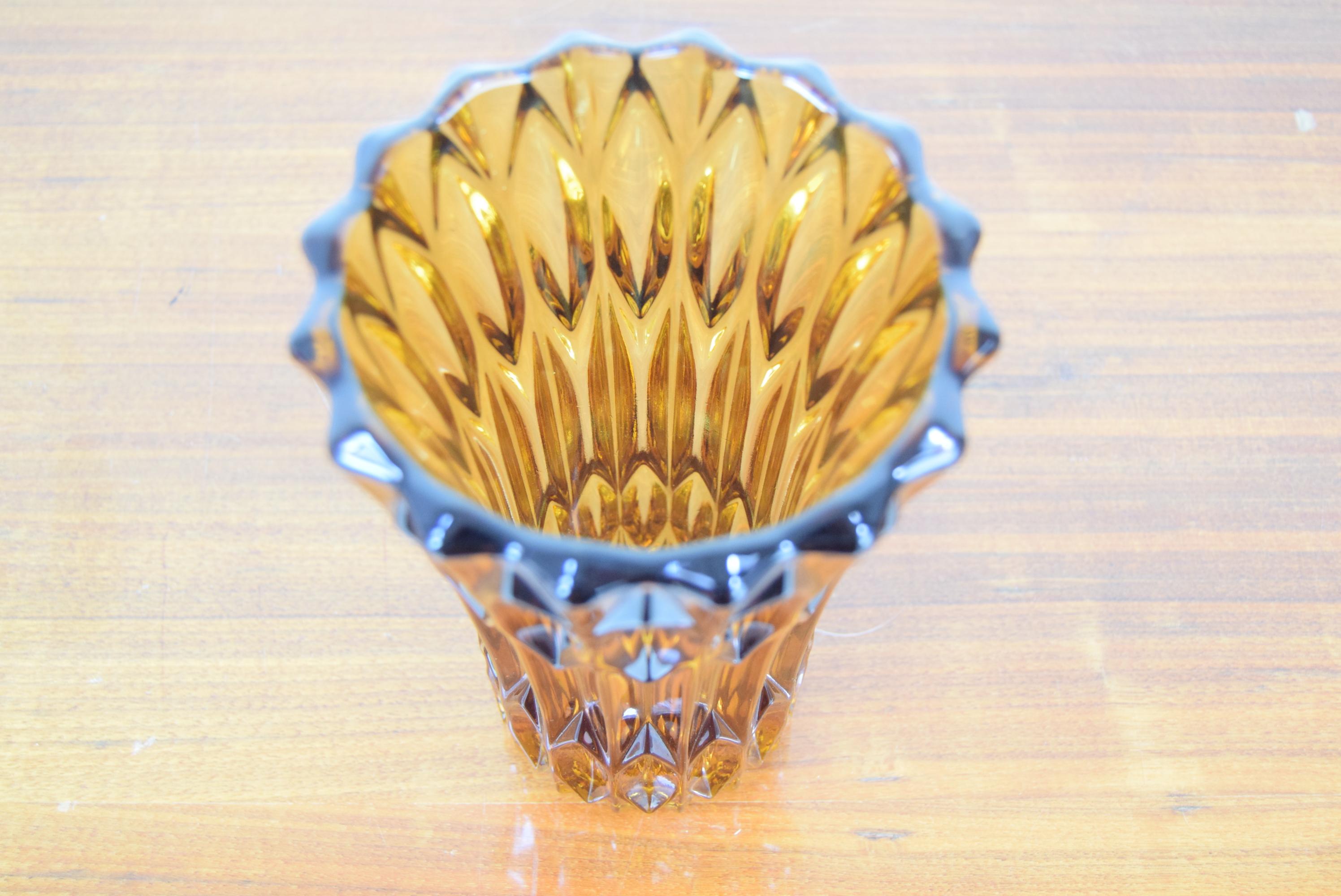 Mid Century Glass Vase, 1960´s In Good Condition For Sale In Praha, CZ