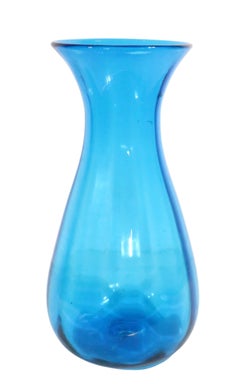 Mid Century Glass Vase by Blenko att. to Joel Myers
