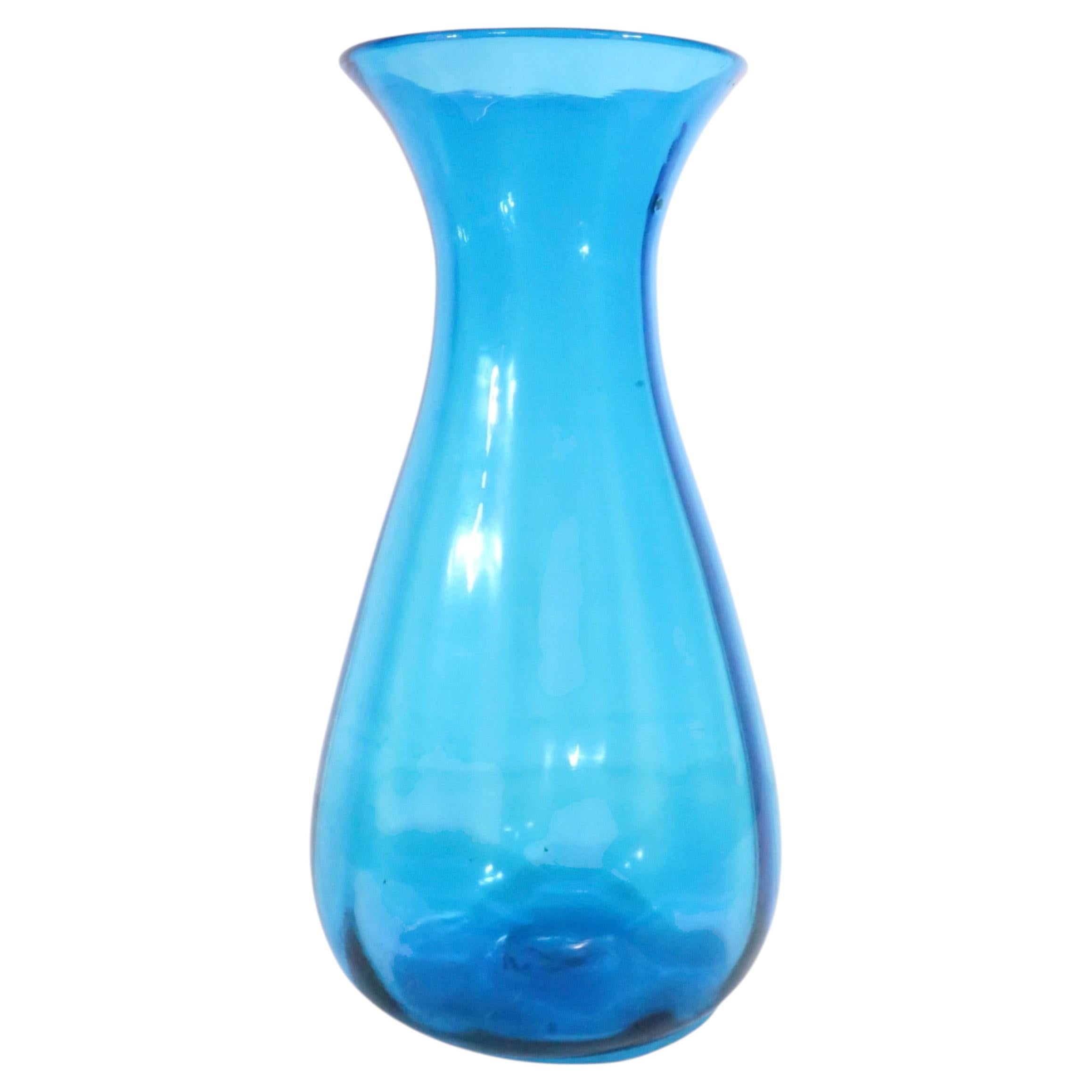Vaso in vetro in stile Mid-Century di Blenko, attribuito a Joel Myers in vendita