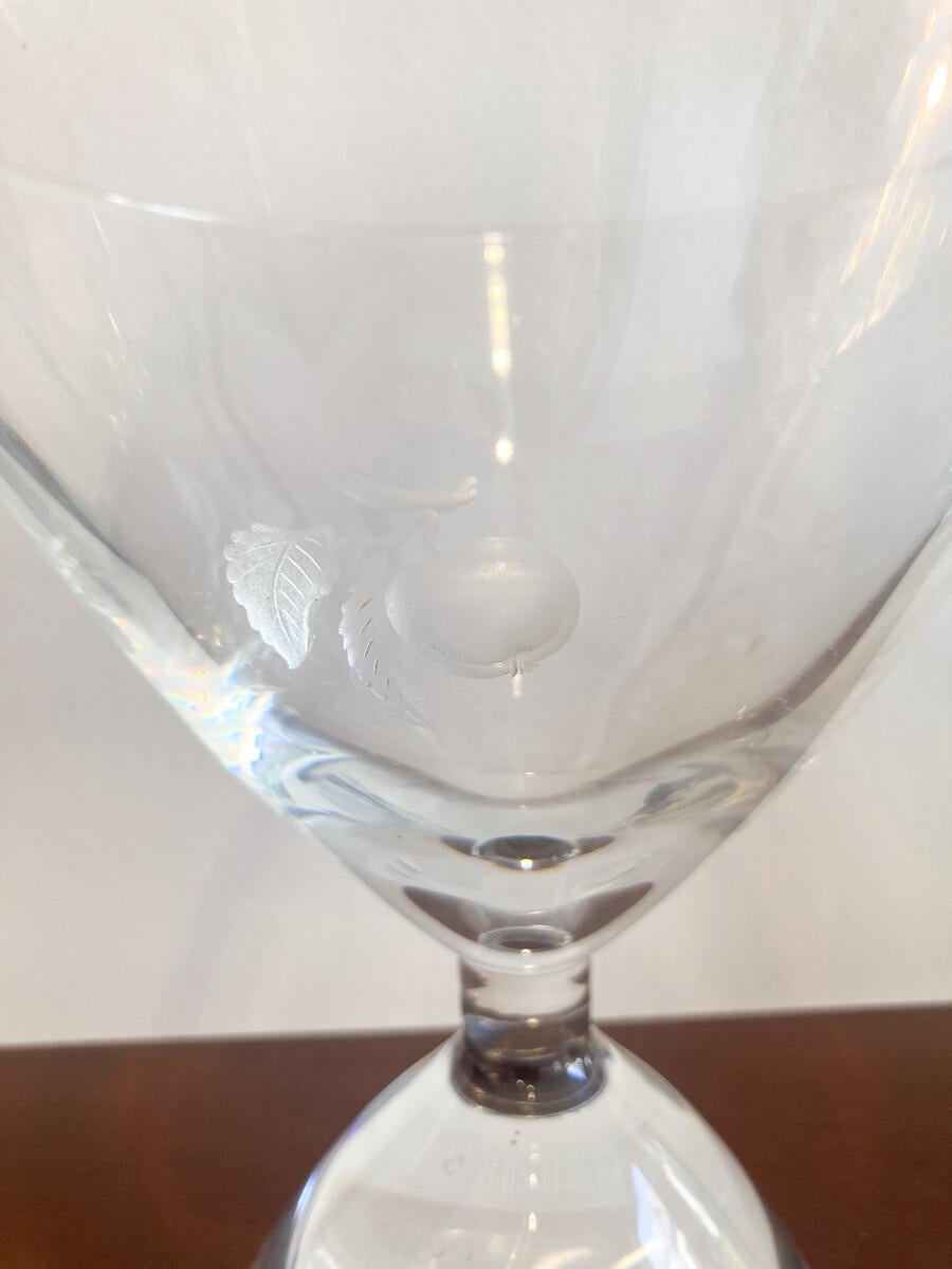 Midcentury Glass Vase by Charles Graffart for Val Saint Lambert, Belgium, 1950s For Sale 2