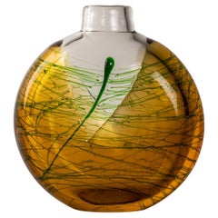 Vase en verre du milieu du siècle dernier de Jiri Suhajek pour Moser, 1970