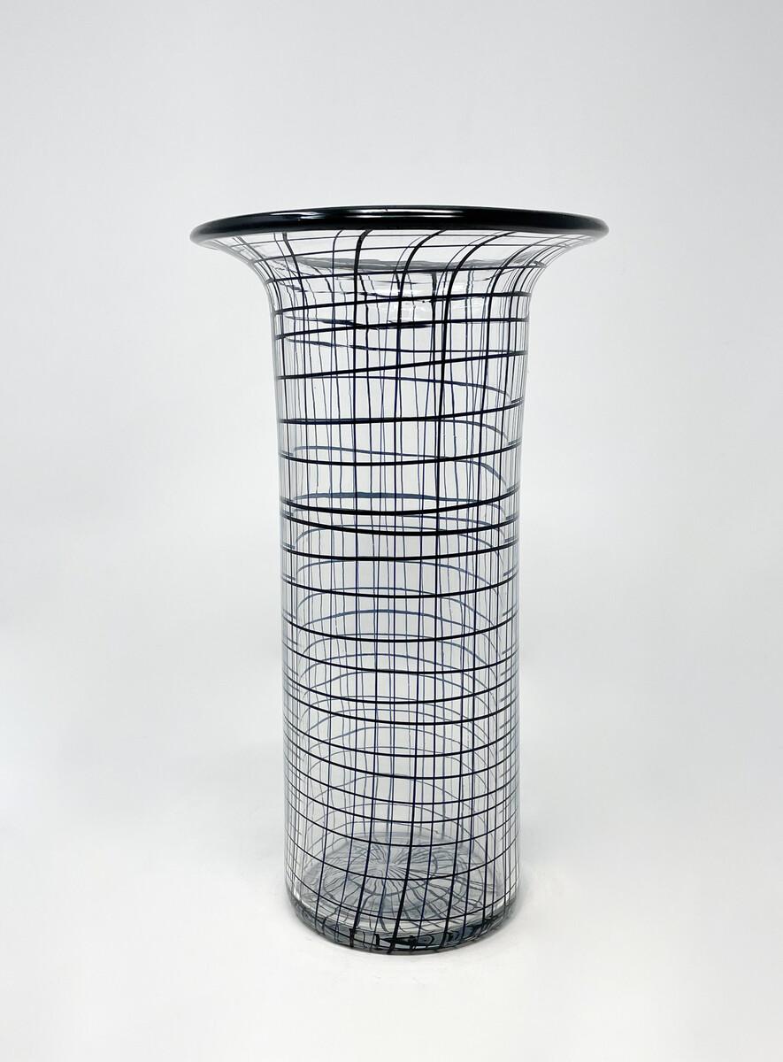 Midcentury Glass Vase by Renato Toso for Fratteli Toso, Italy, 1970s.