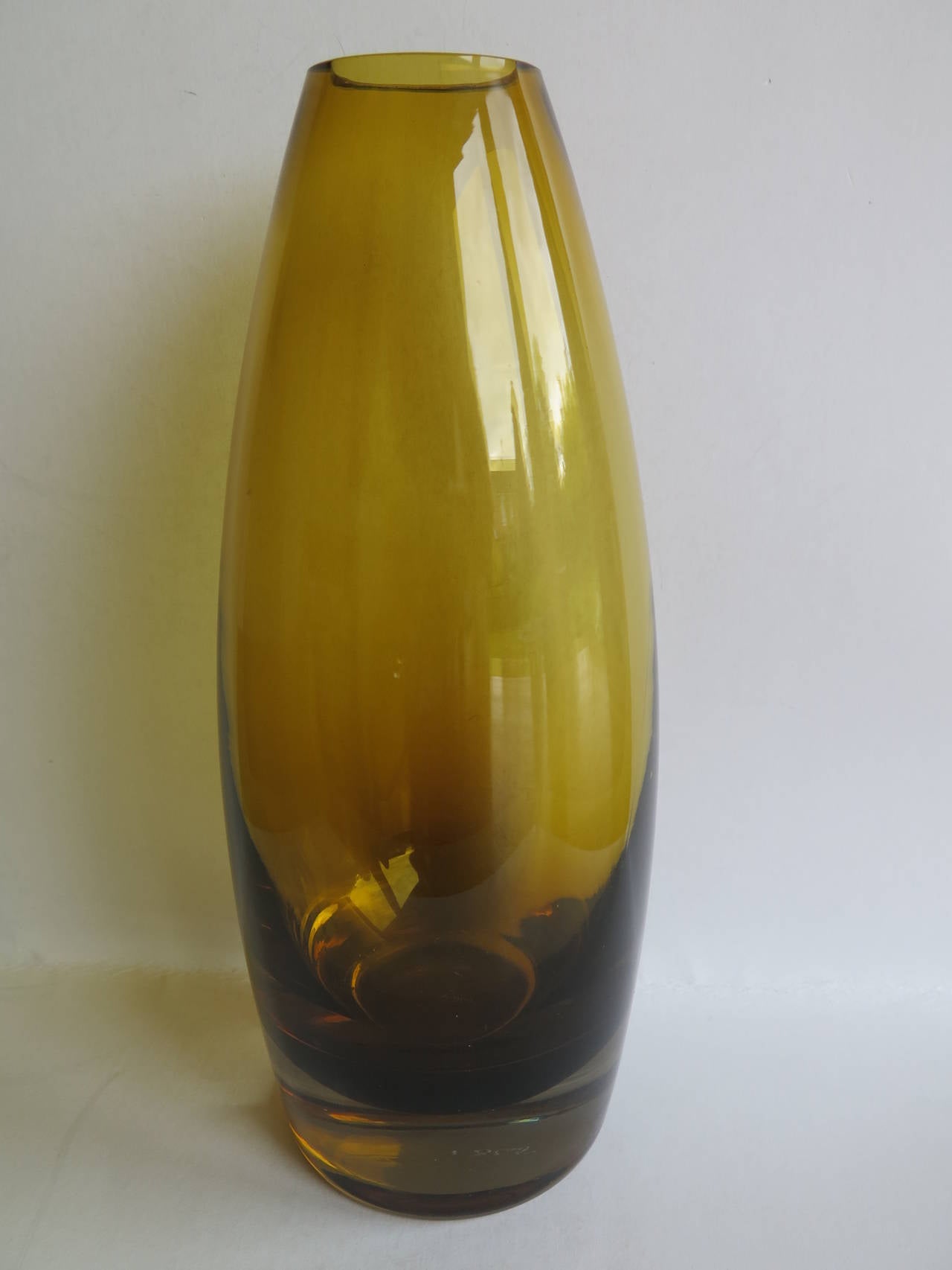 Mid-Century Modern Vase en verre du milieu du siècle dernier de Tamara Aladin pour Riihimaen Lasi Oy, vers 1960 en vente