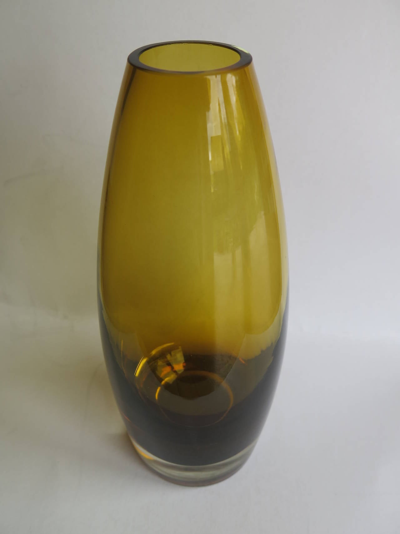 Mid-Century Modern Midcentury Glass Vase by Tamara Aladin for Riihimaen Riihimaen Lasi Oy, Ca 1960 For Sale