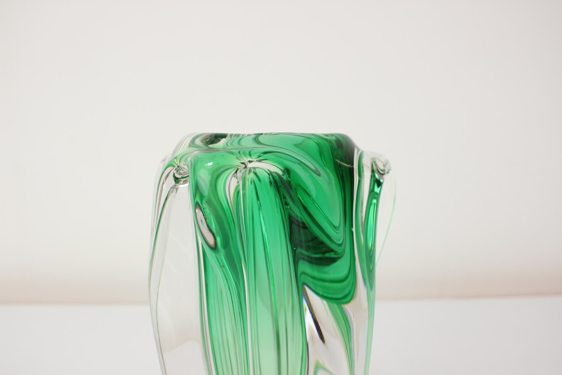 Mid-Century Glass Vase Designed by Josef Hospodka, 1960's 1