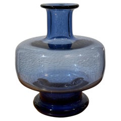 Vintage Mid-century glass vase designed by Per Lutken for Holmegaard, Denmark 1960s