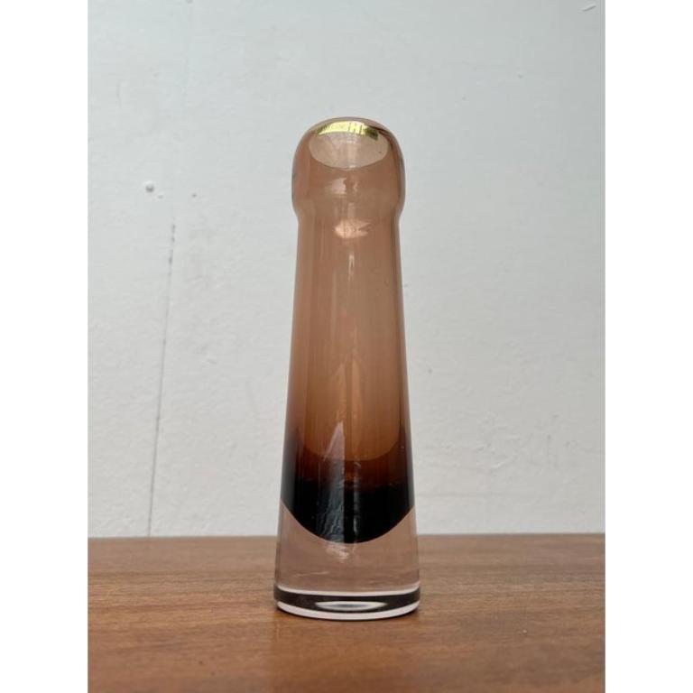 Vaso in vetro di metà secolo di Hadeland, Norvegia, anni '60 In condizioni ottime in vendita a Hamburg, DE