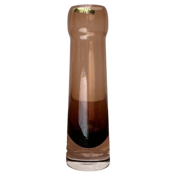 Vaso in vetro di metà secolo di Hadeland, Norvegia, anni '60 in vendita