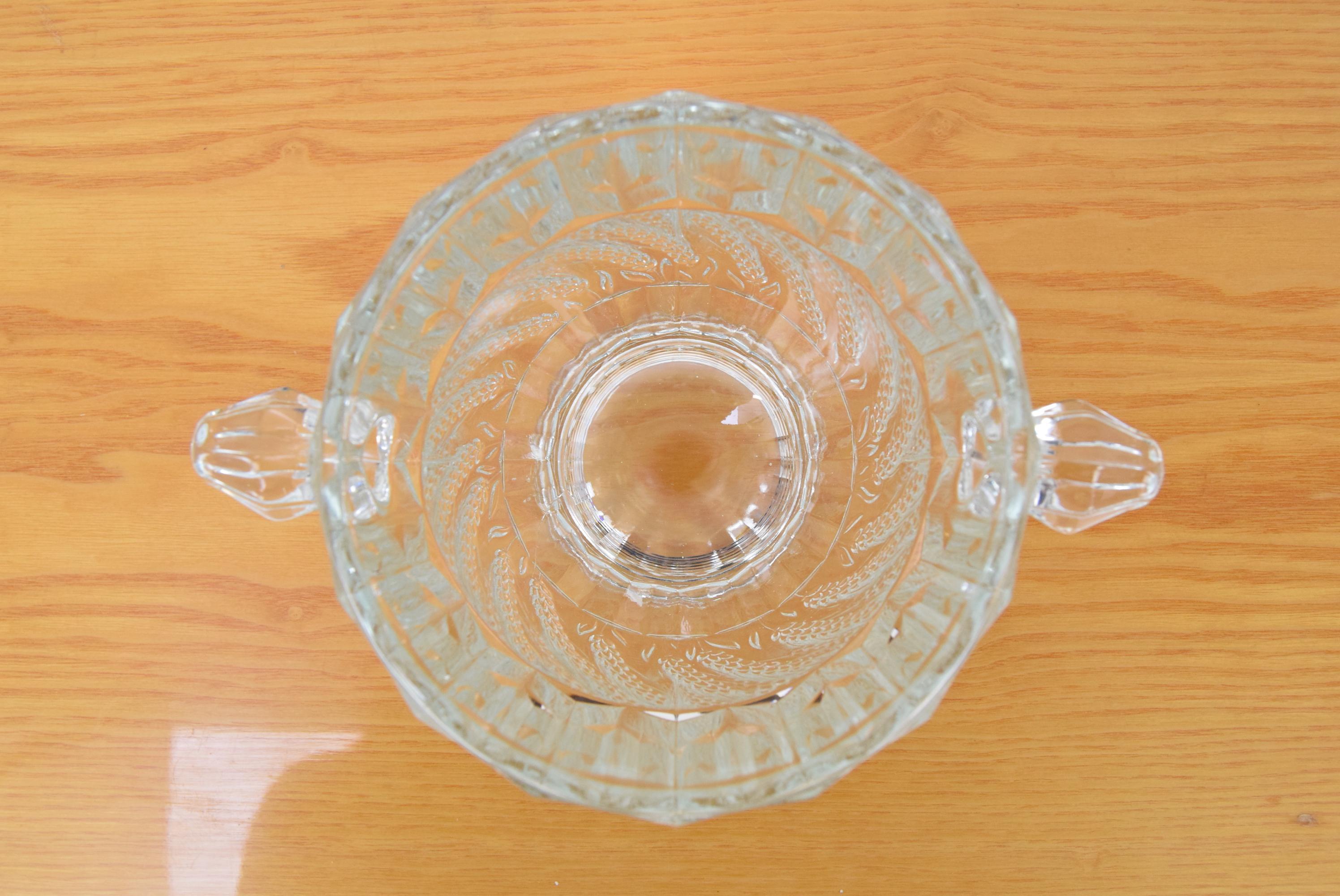 Mid-century Glass Vase, Bohemia Glass, 1960's In Good Condition For Sale In Praha, CZ