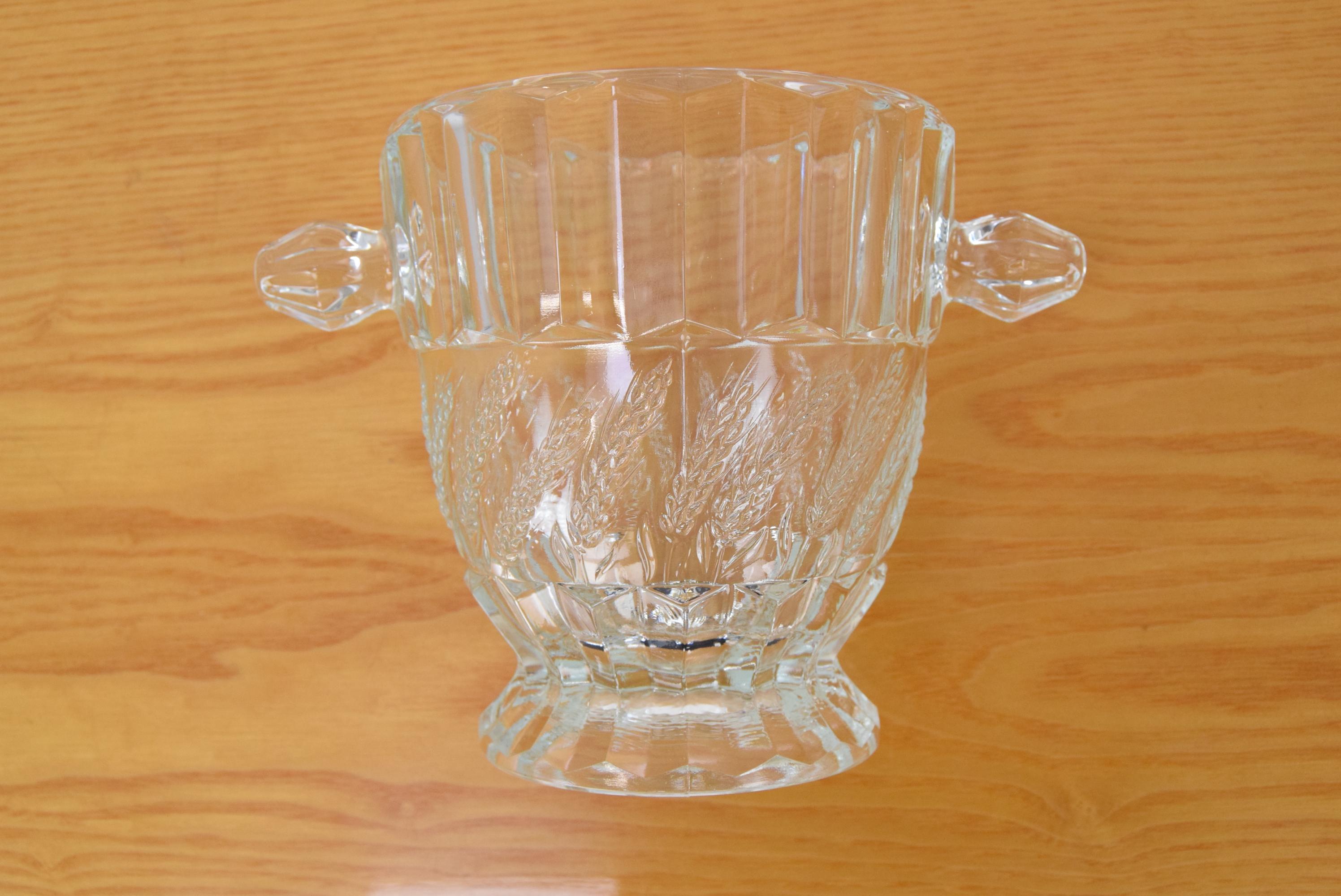 Mid-20th Century Mid-century Glass Vase, Bohemia Glass, 1960's For Sale
