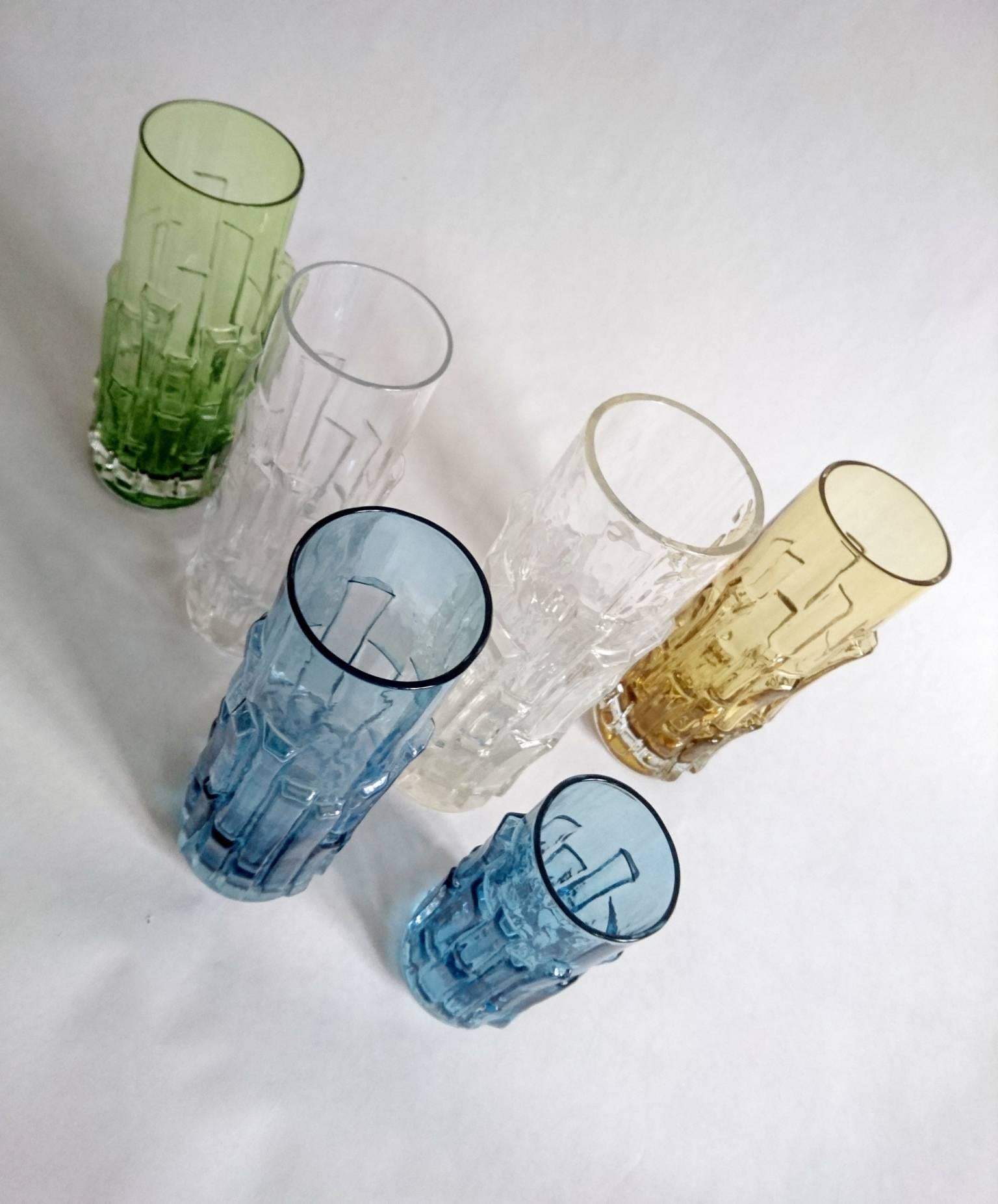 Vases en verre du milieu du siècle par Bo Borgström pour Åseda:: Suède en vente 1