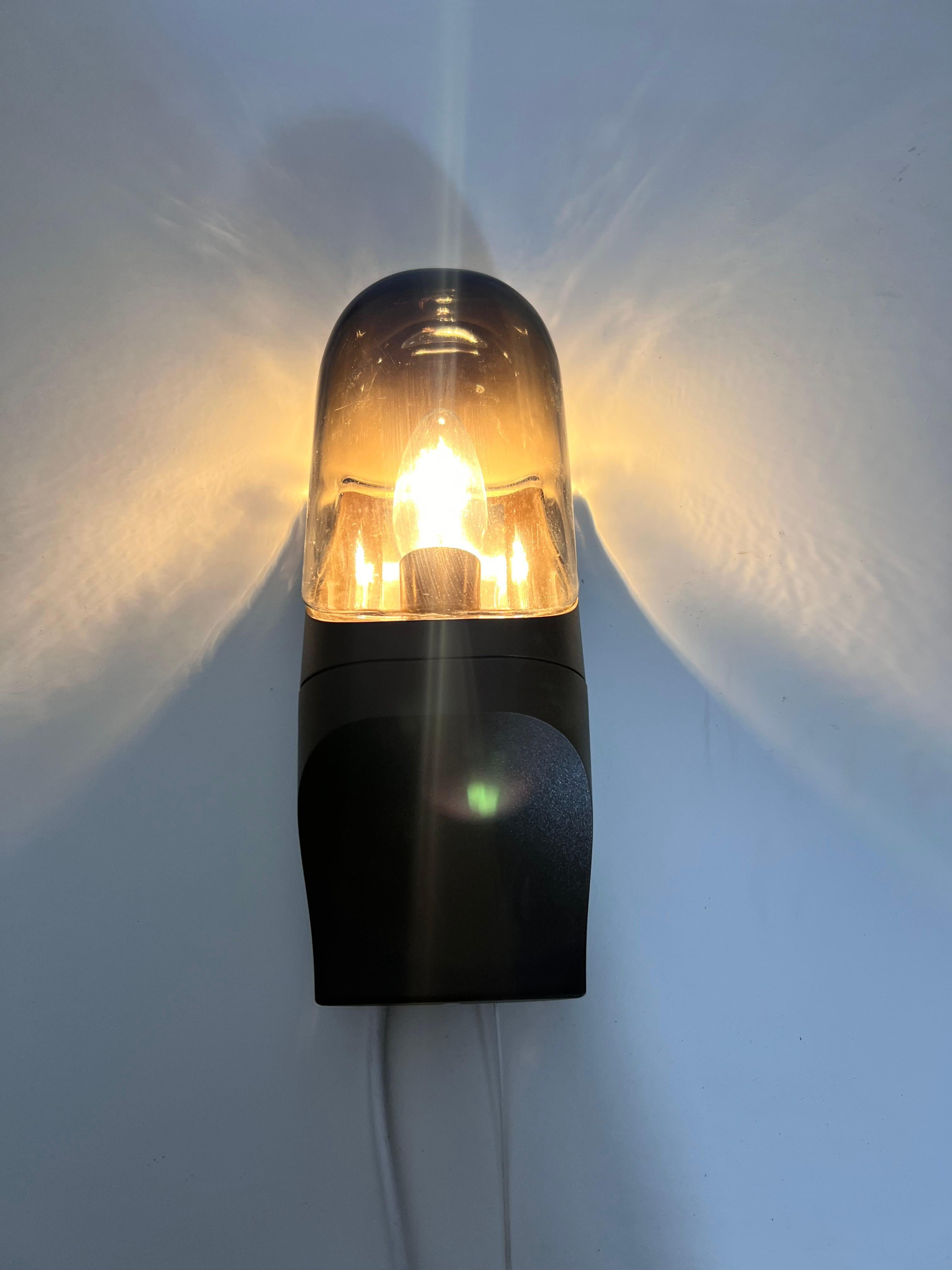 Mid-Century Glass Wall Lamp by Hillebrand, 1970s, Germany For Sale 5