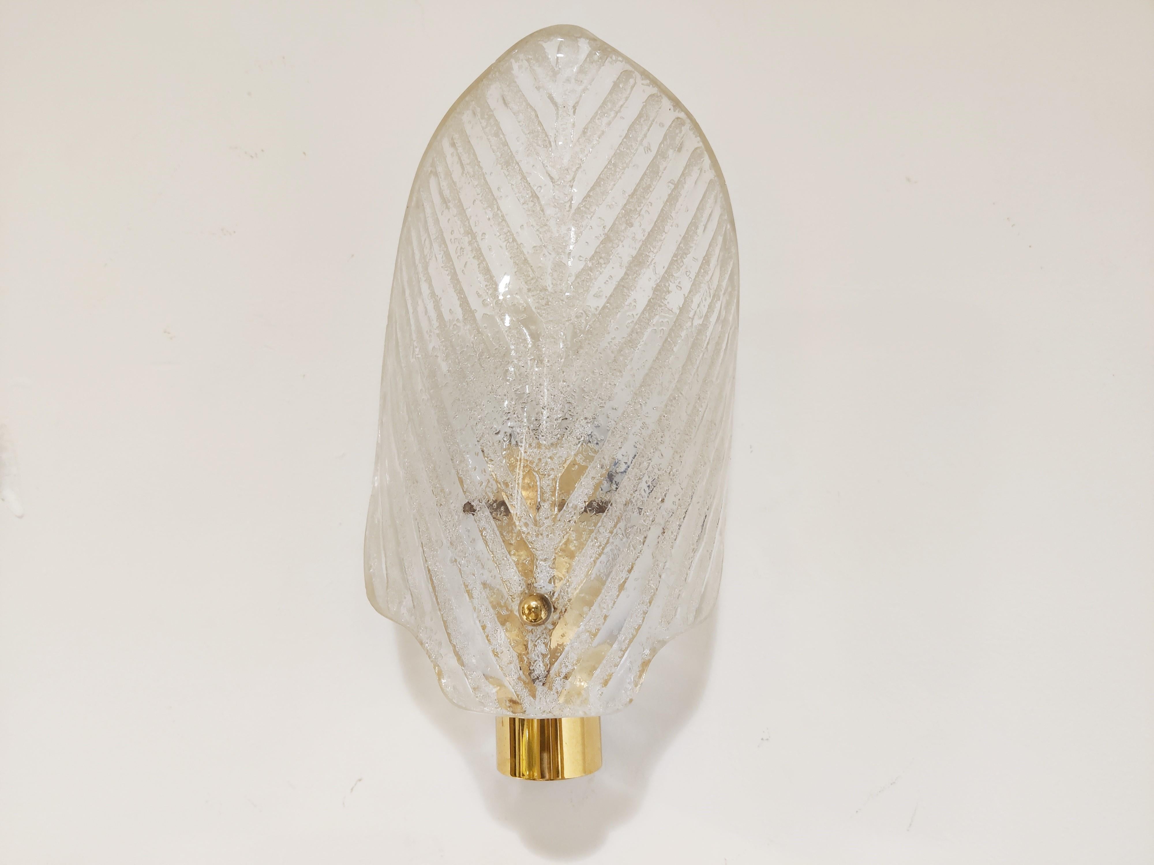 Mid-20th Century Mid Century Glass Wall Lamps, 1960s