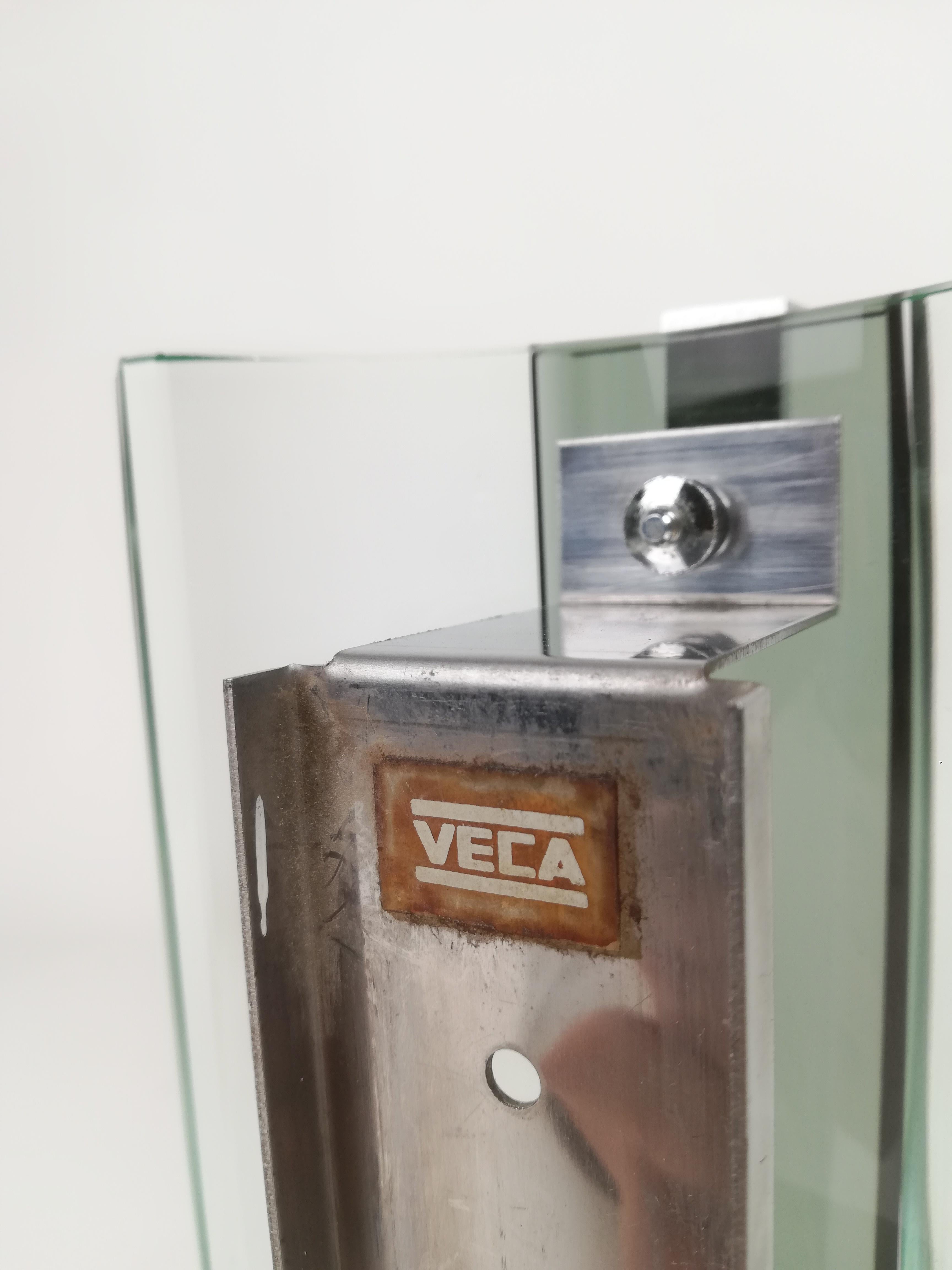Set di 2 lampade da parete in vetro di metà secolo di Veca, Italia, anni '70 3