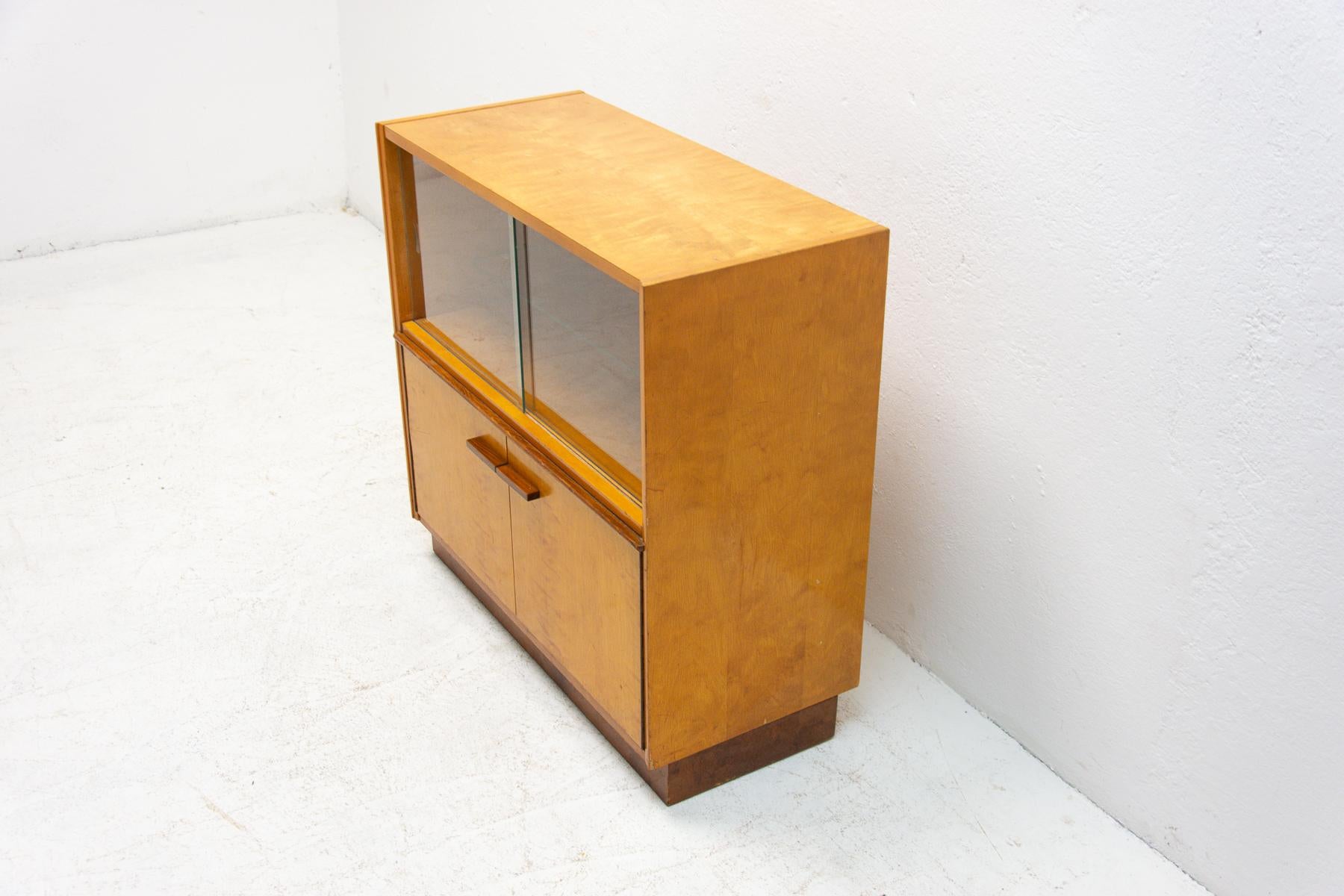 Mid Century Glazed Cabinet, UP Závody, Czechoslovakia, 1960´S For Sale 1