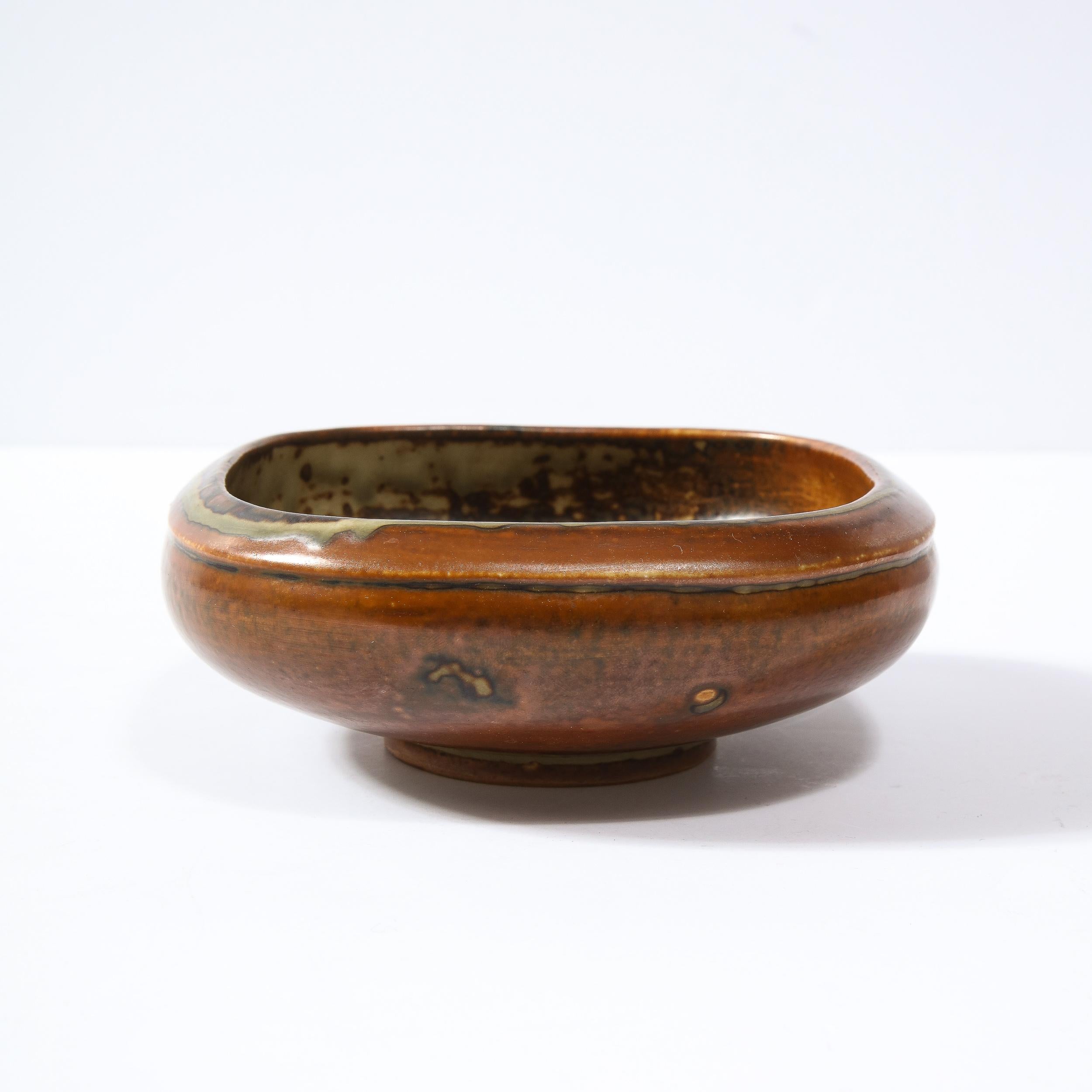 Mid-Century Glazed Ceramic Bowl by Bode Willimsen for Royal Copenhagen For Sale 4