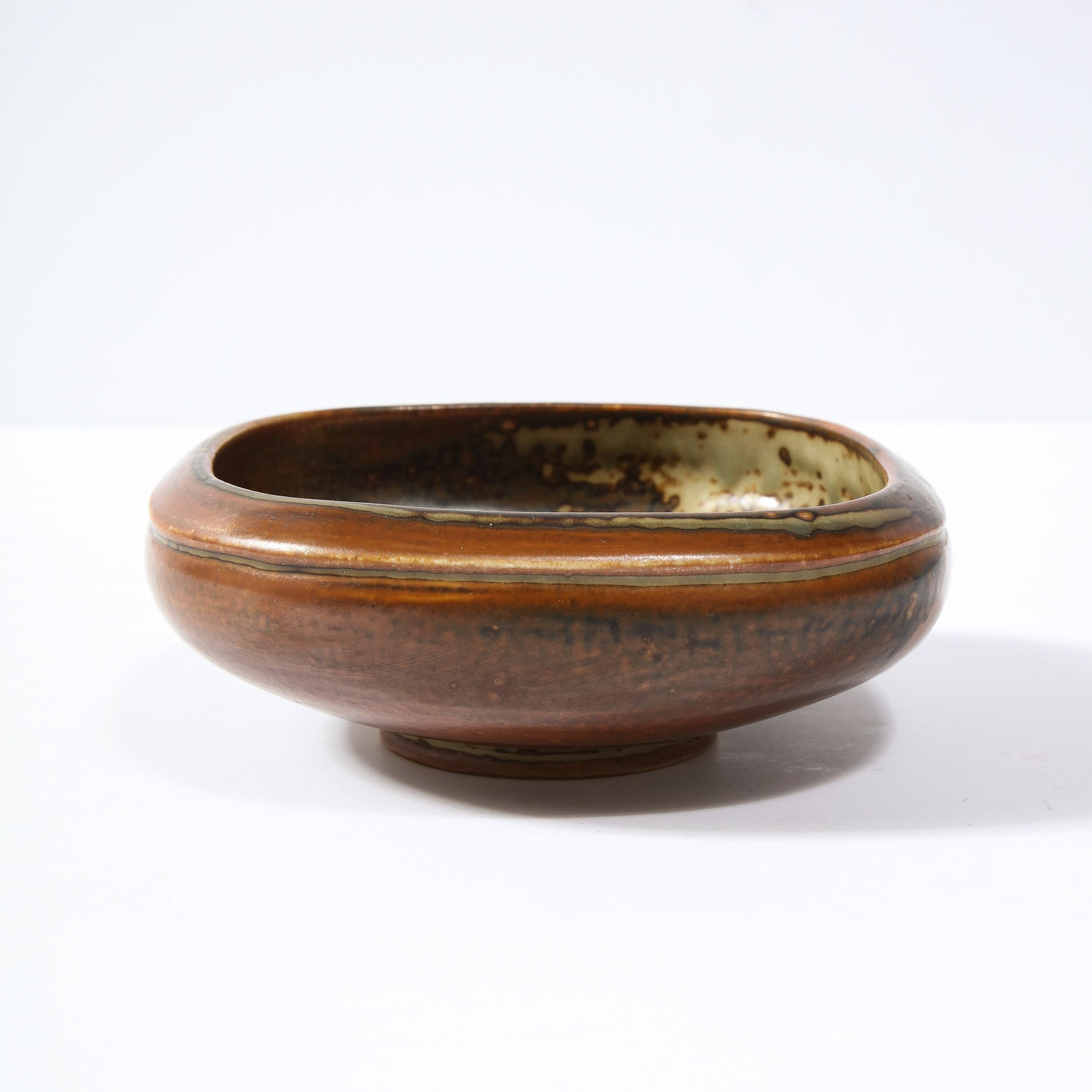 Mid-Century Glazed Ceramic Bowl by Bode Willimsen for Royal Copenhagen For Sale 5