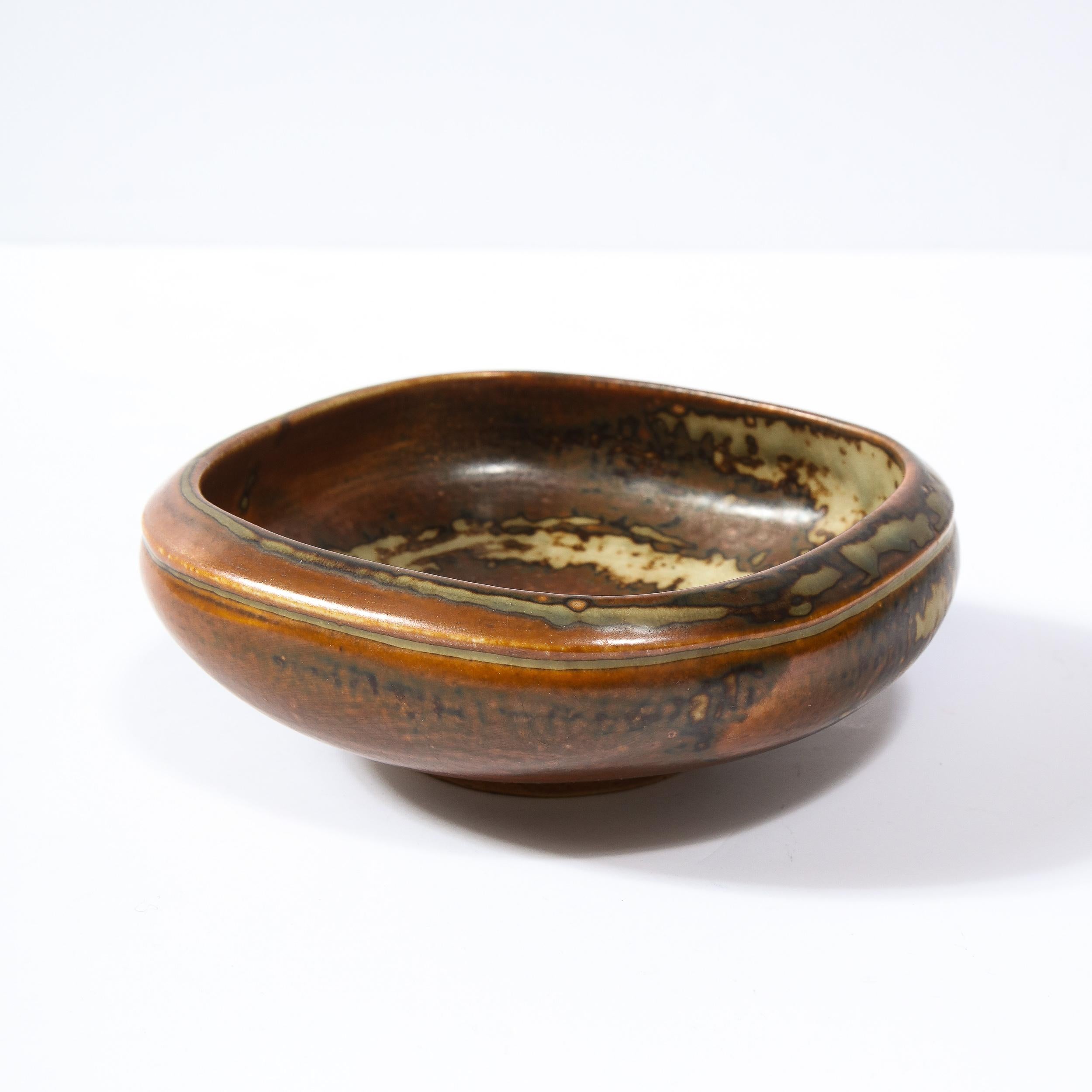 Mid-20th Century Mid-Century Glazed Ceramic Bowl by Bode Willimsen for Royal Copenhagen For Sale