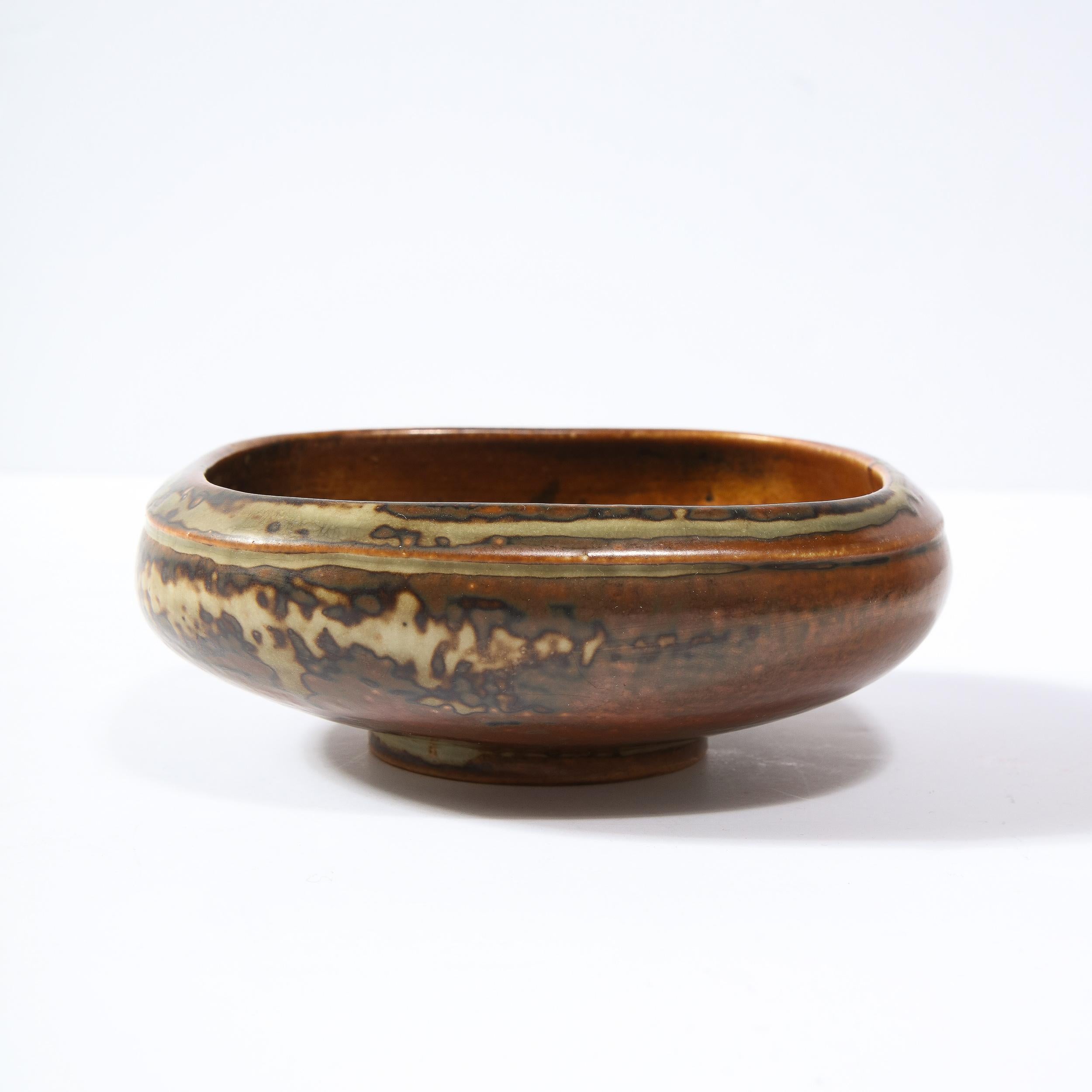 Mid-Century Glazed Ceramic Bowl by Bode Willimsen for Royal Copenhagen For Sale 3
