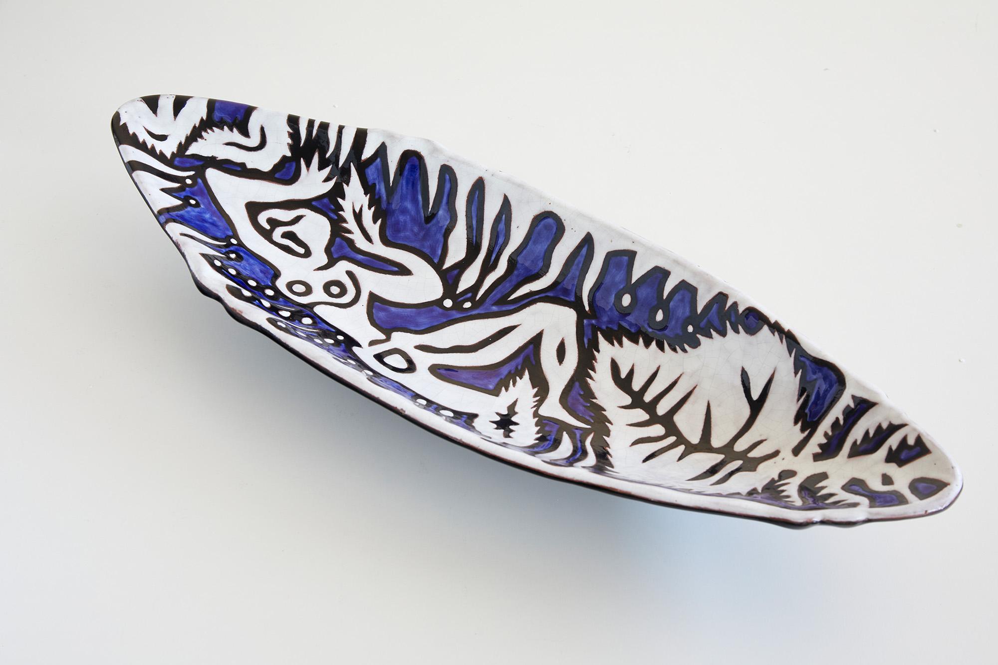 Mid-Century Modern Mid-century modern ceramic by Jean Lurçat 32/50 , Ed. Sant-Vicens, France c.1950 For Sale