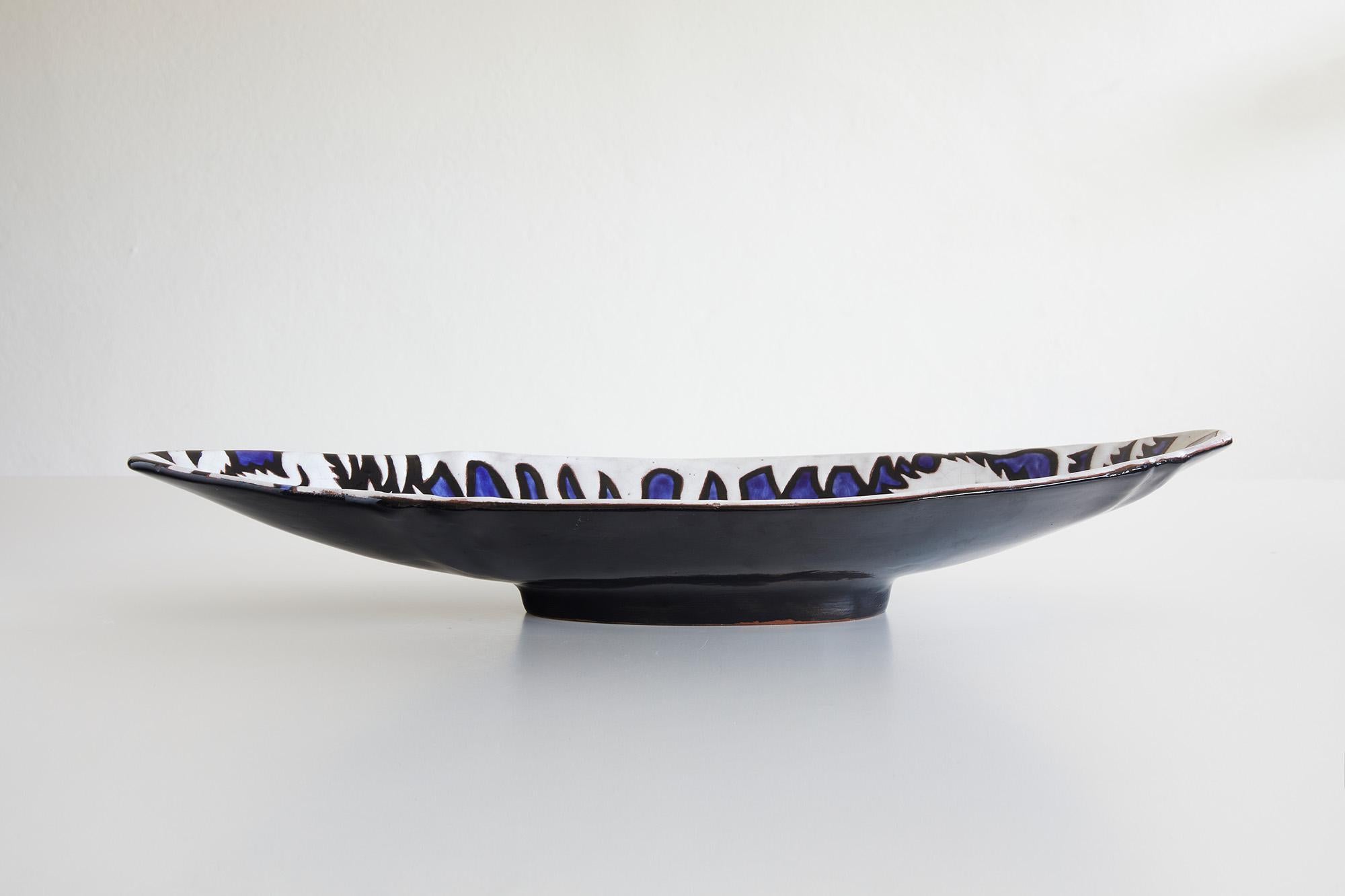 Mid-20th Century Mid-century modern ceramic by Jean Lurçat 32/50 , Ed. Sant-Vicens, France c.1950 For Sale