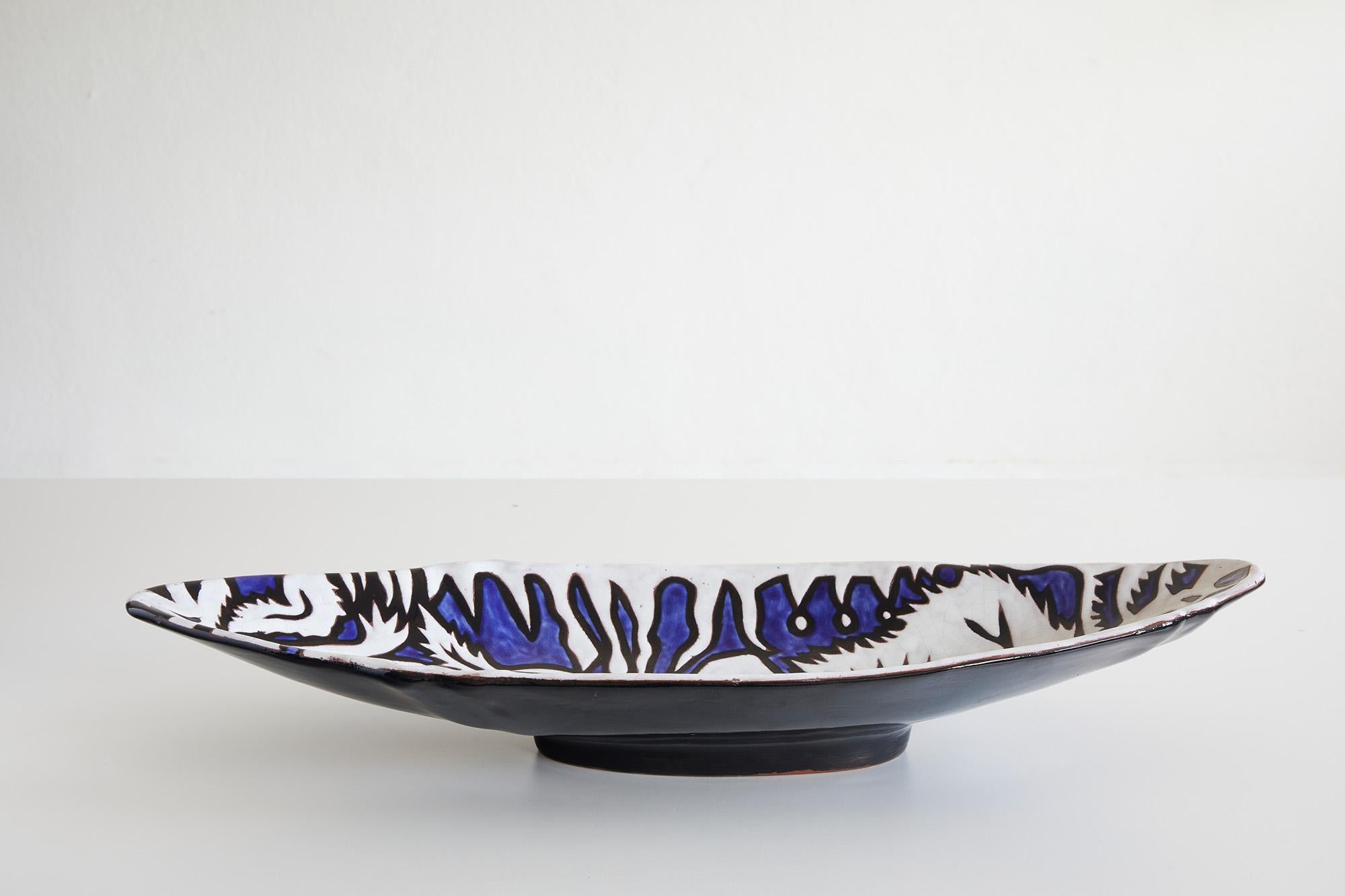 Ceramic Mid-century modern ceramic by Jean Lurçat 32/50 , Ed. Sant-Vicens, France c.1950 For Sale