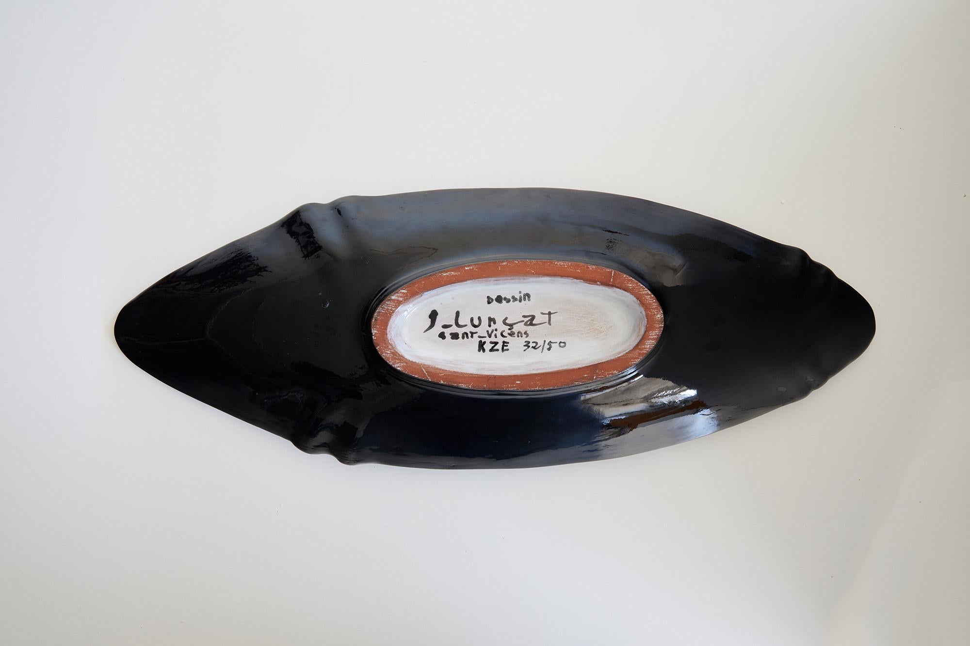 Mid-century modern ceramic by Jean Lurçat 32/50 , Ed. Sant-Vicens, France c.1950 For Sale 1