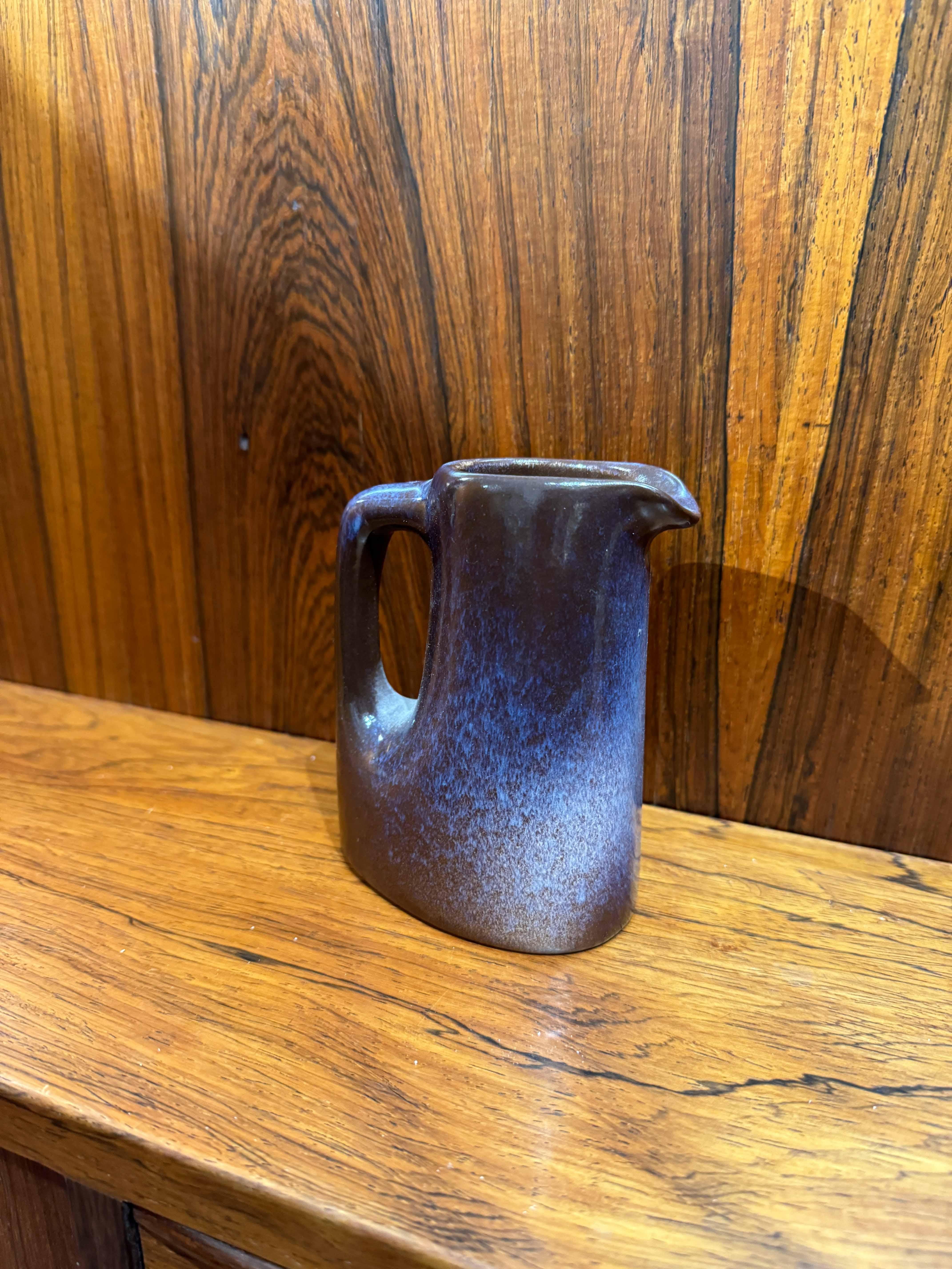 Glasiertes Keramik-Teeservice aus der Mitte des Jahrhunderts, signiert Stocker (20. Jahrhundert) im Angebot