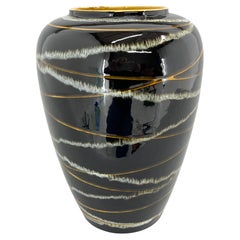 Vintage Mid-Century Glazed Ceramic Vase by Scheurich & Greulich Keramik, Labeled, 1960's
