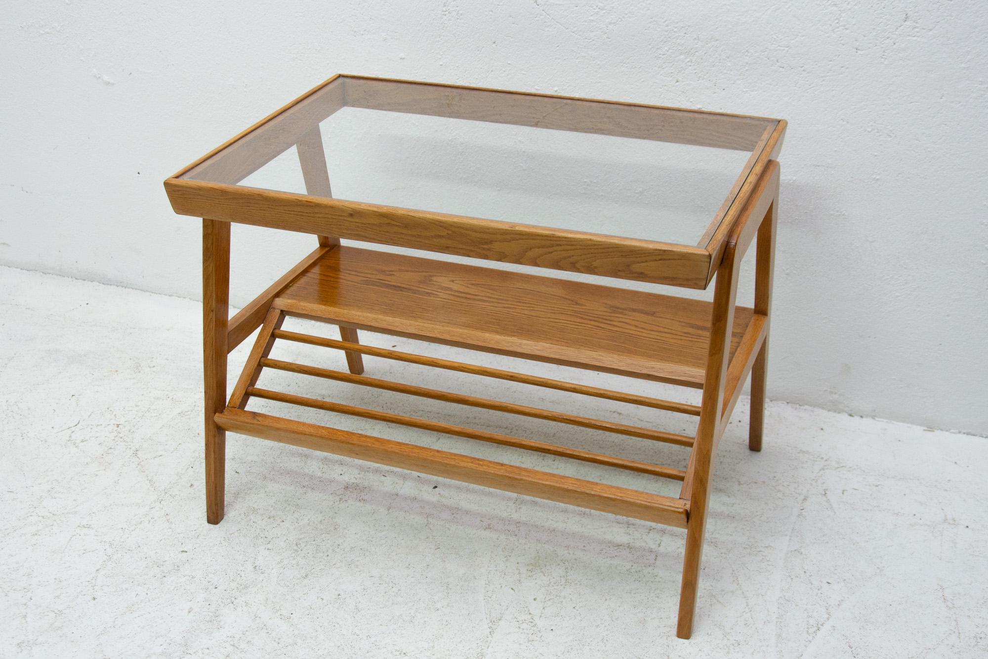 Midcentury Glazed Coffee or Side Table, Czechoslovakia, 1960s In Good Condition In Prague 8, CZ