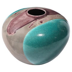 Mid-Century Glazed Gray
Violet Textural Ceramic Vase Signed Tony Evans Vintage Mid-Century Glazed Gray
Violet Textural Ceramic Vase Signed Tony Evans