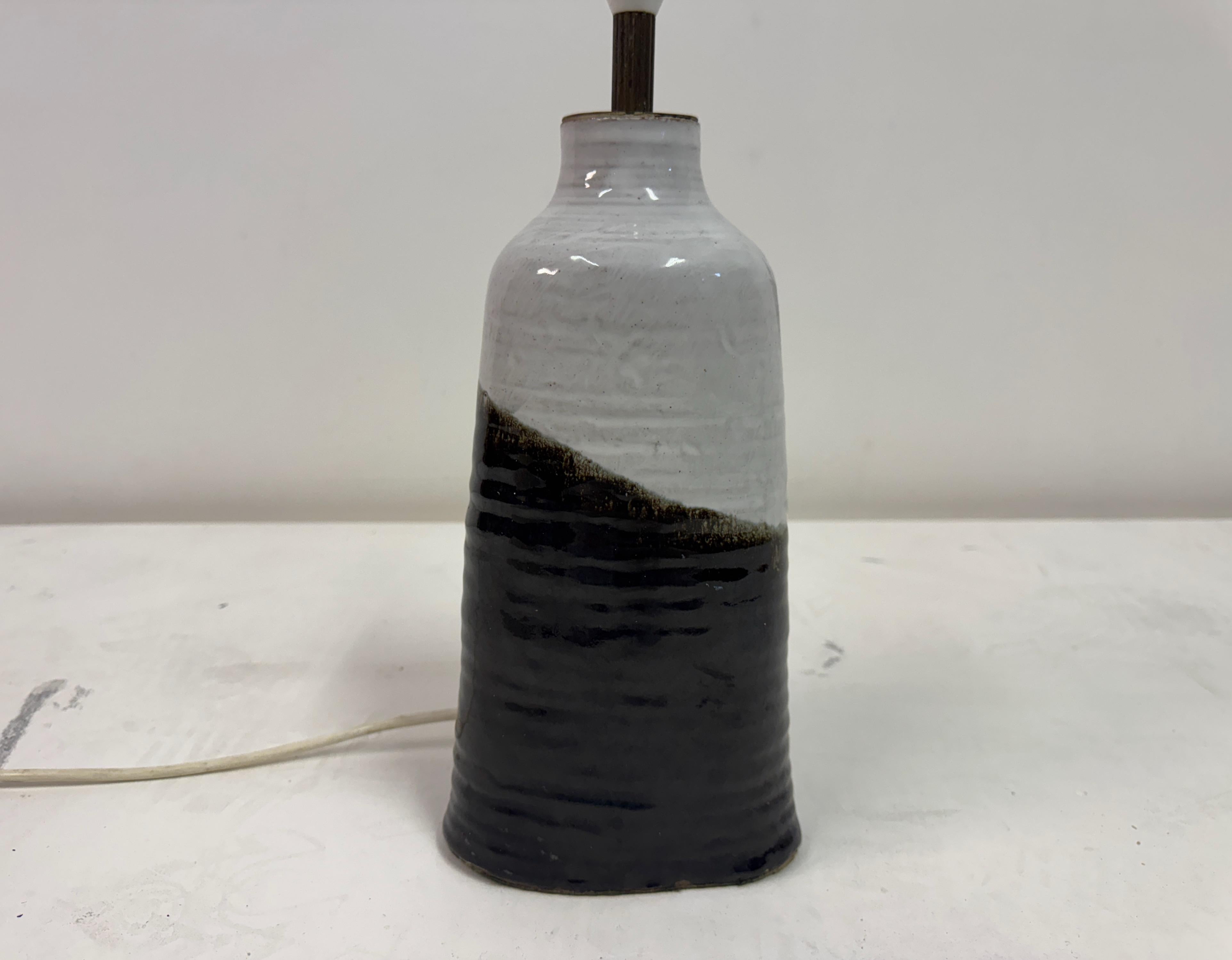 Mid-Century Glazed Pottery Table Lamp, 1960s For Sale 5