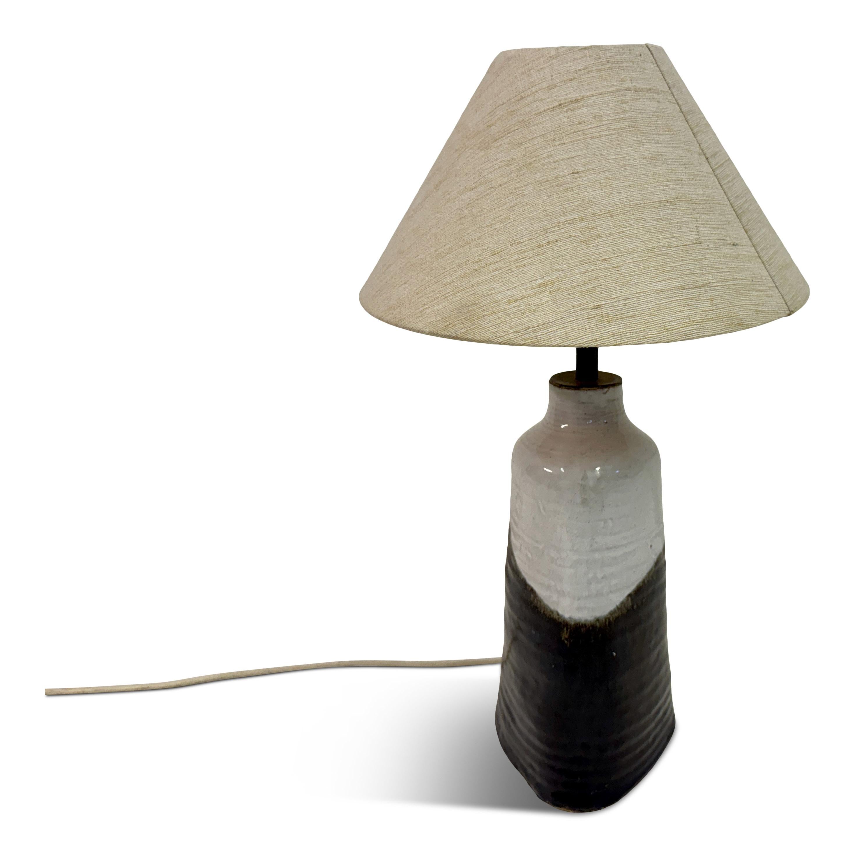 Mid-Century Glazed Pottery Table Lamp, 1960s For Sale 6
