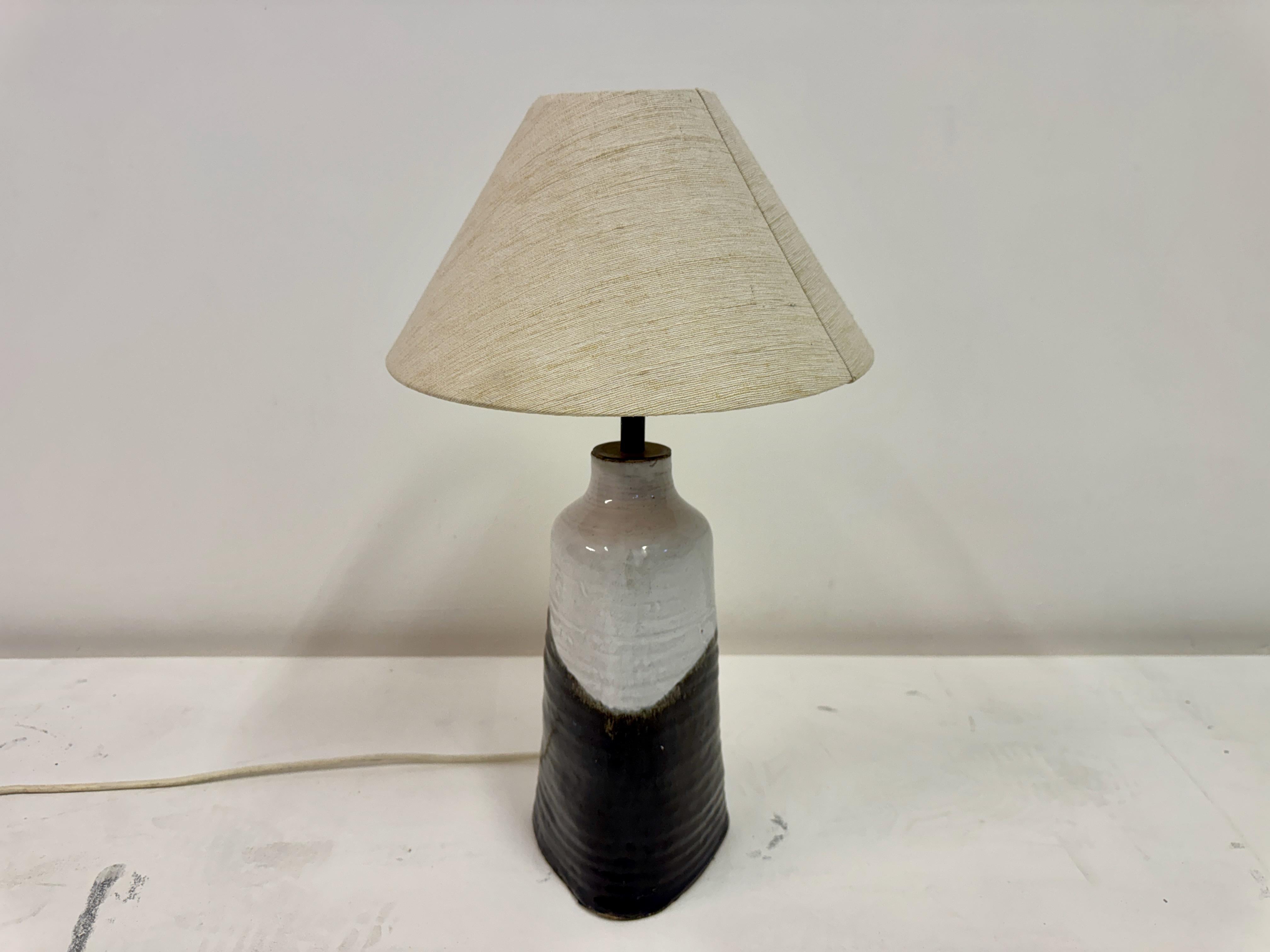 Mid-Century Modern Mid-Century Glazed Pottery Table Lamp, 1960s For Sale