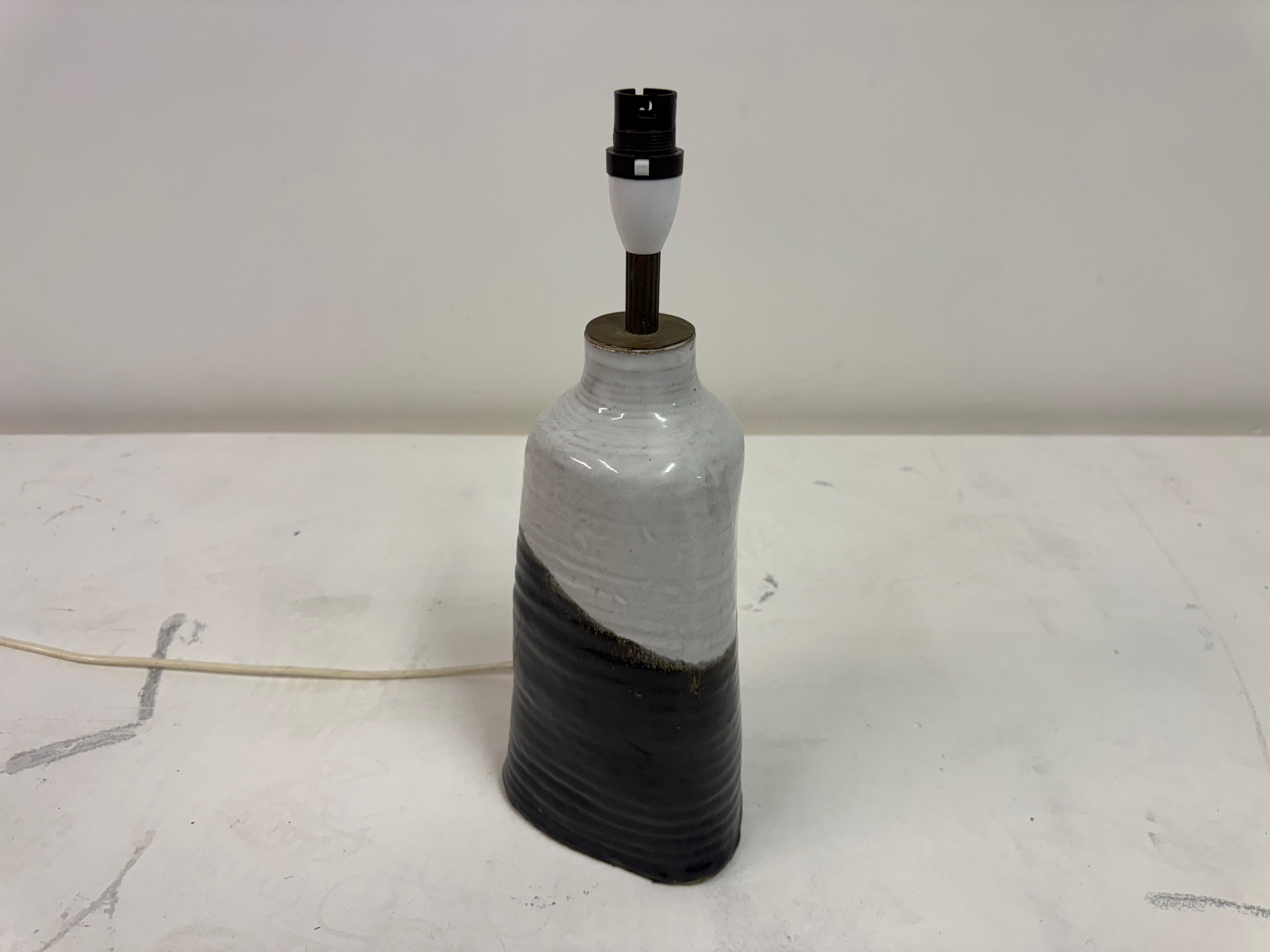 Mid-Century Glazed Pottery Table Lamp, 1960s For Sale 3