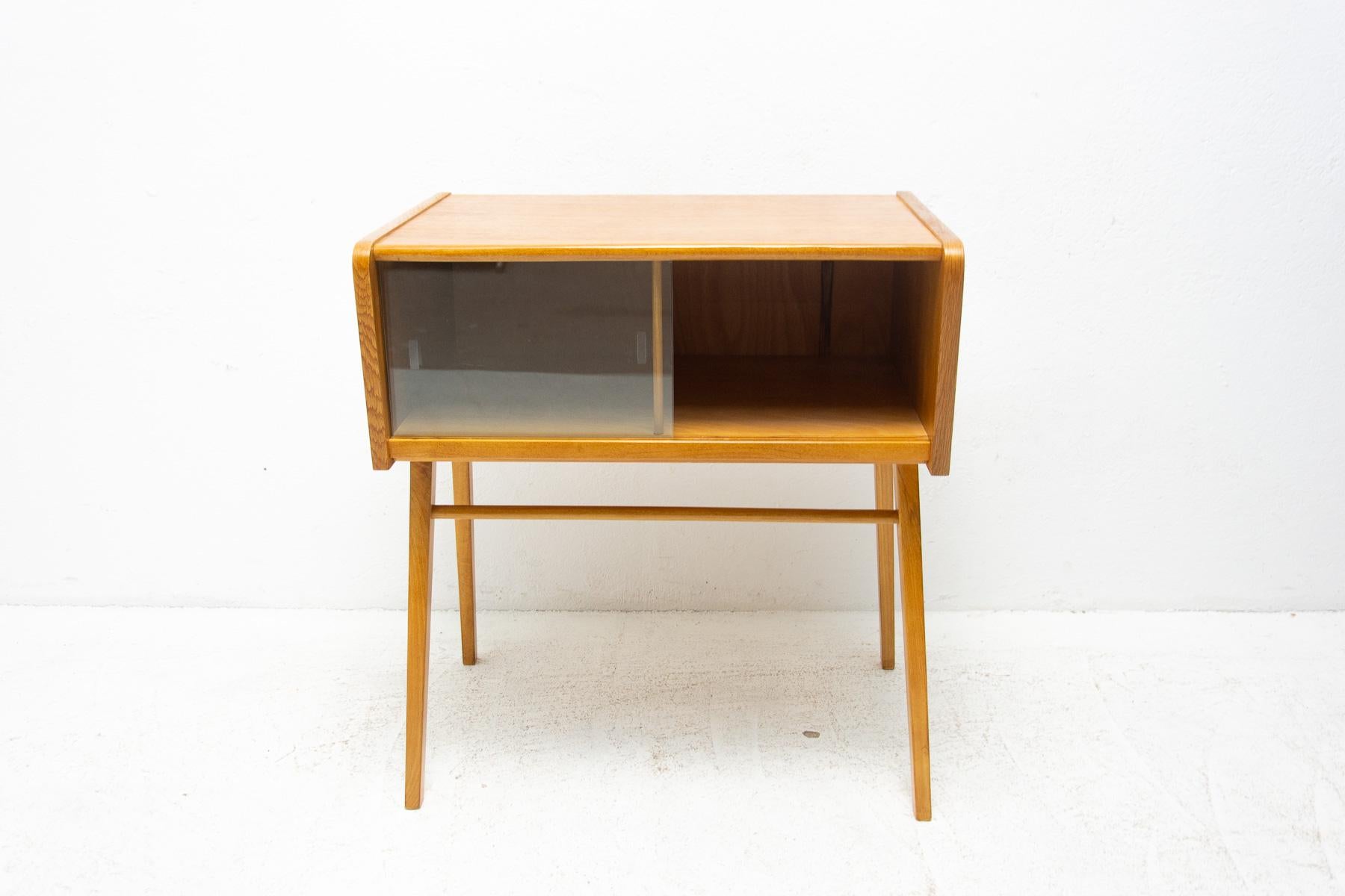 20th Century Mid Century Glazed Side Table, 1950´S, Czechoslovakia For Sale